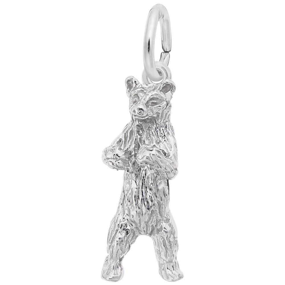 Bear Charm Pendant - Sterling Silver & Gold Plated Charms for Jewelry Making, DIY Bracelets & Necklaces - Perfect for Gifts, Fashion Accessories & Handmade Crafts