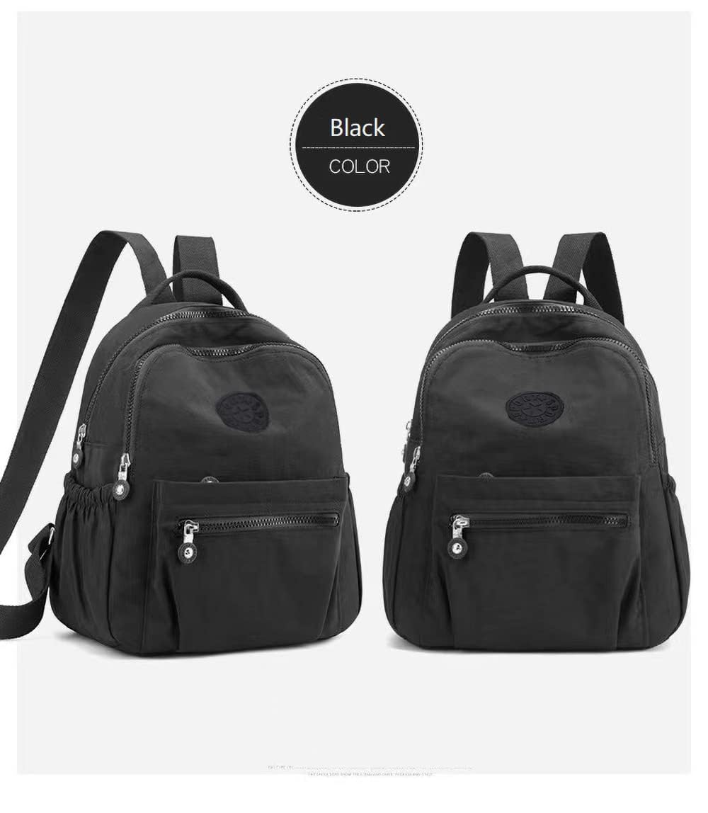 Go-Done MUKAITE 11L Mini Fashion Backpack for Women - Small Nylon Ladies Backpack, Lightweight Shopping Purse - Perfect for Travel, Work, School & Daily Use