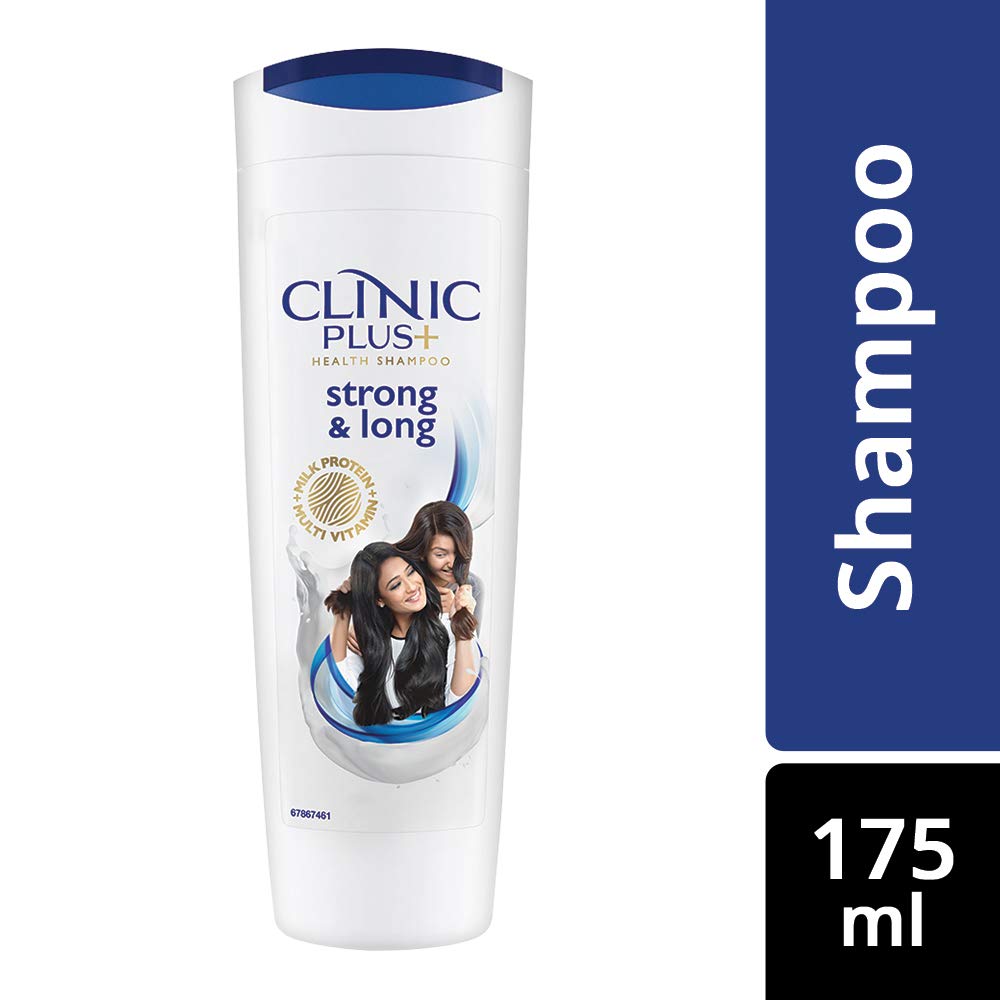Clinic Plus Strong & Long Health Shampoo 175ml - Hair Growth & Damage Repair for Men & Women - Perfect for Daily Use at Home or Salon