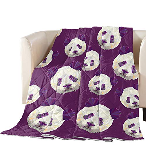 Libaoge Quilted King Size Bedspread - Premium Soft Comforter with Cute Panda Head Design, Cotton Filled Coverlet for Bed, Couch or Sofa | Cozy Home Decor, Perfect for Bedrooms, Living Rooms & Guest Rooms