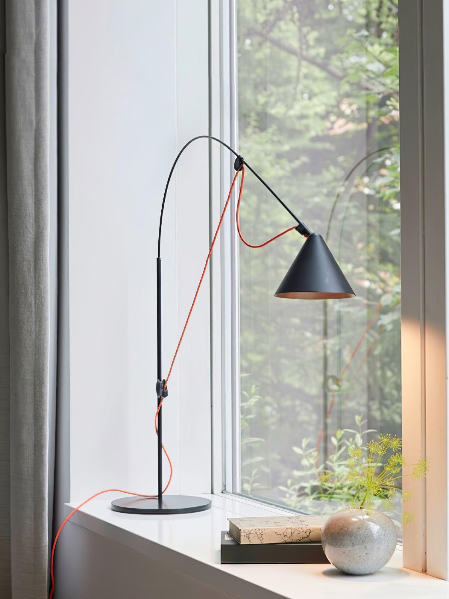 Modern Black Table Lamp with USB Port - Adjustable Brightness for Bedroom, Office & Living Room - Stylish Nightstand Lighting for Reading & Decor