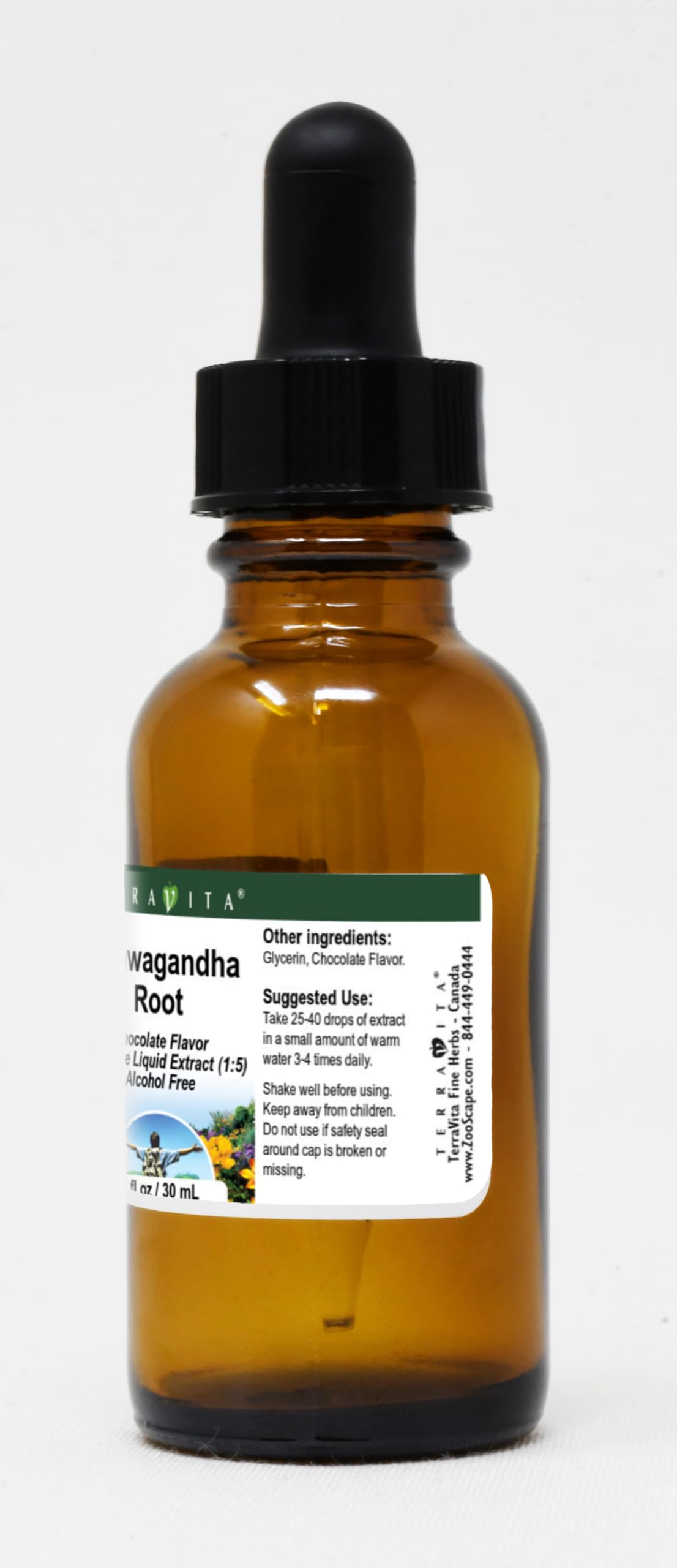 Organic Ashwagandha Root Glycerite Liquid Extract (1:5) - Chocolate Flavored Herbal Supplement - 1 oz Bottle (3 Pack) - Stress Relief, Sleep Support & Immune Boost - Perfect for Smoothies, Tea & Wellness Routines