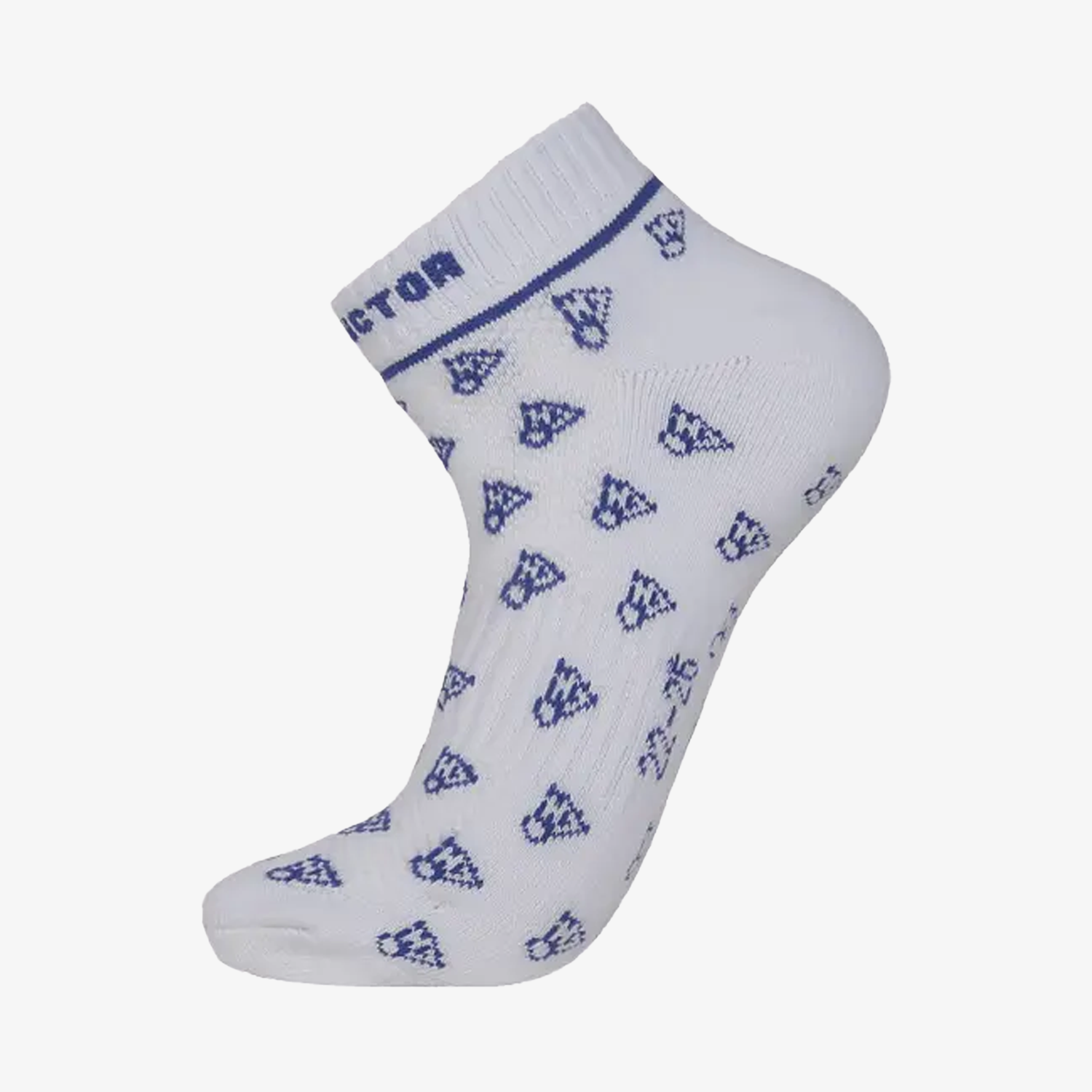 Victor Men's Ankle Socks SK160 F - Breathable Cotton Athletic Socks for Running, Gym & Casual Wear - Pack of 6 Pairs (Blue)