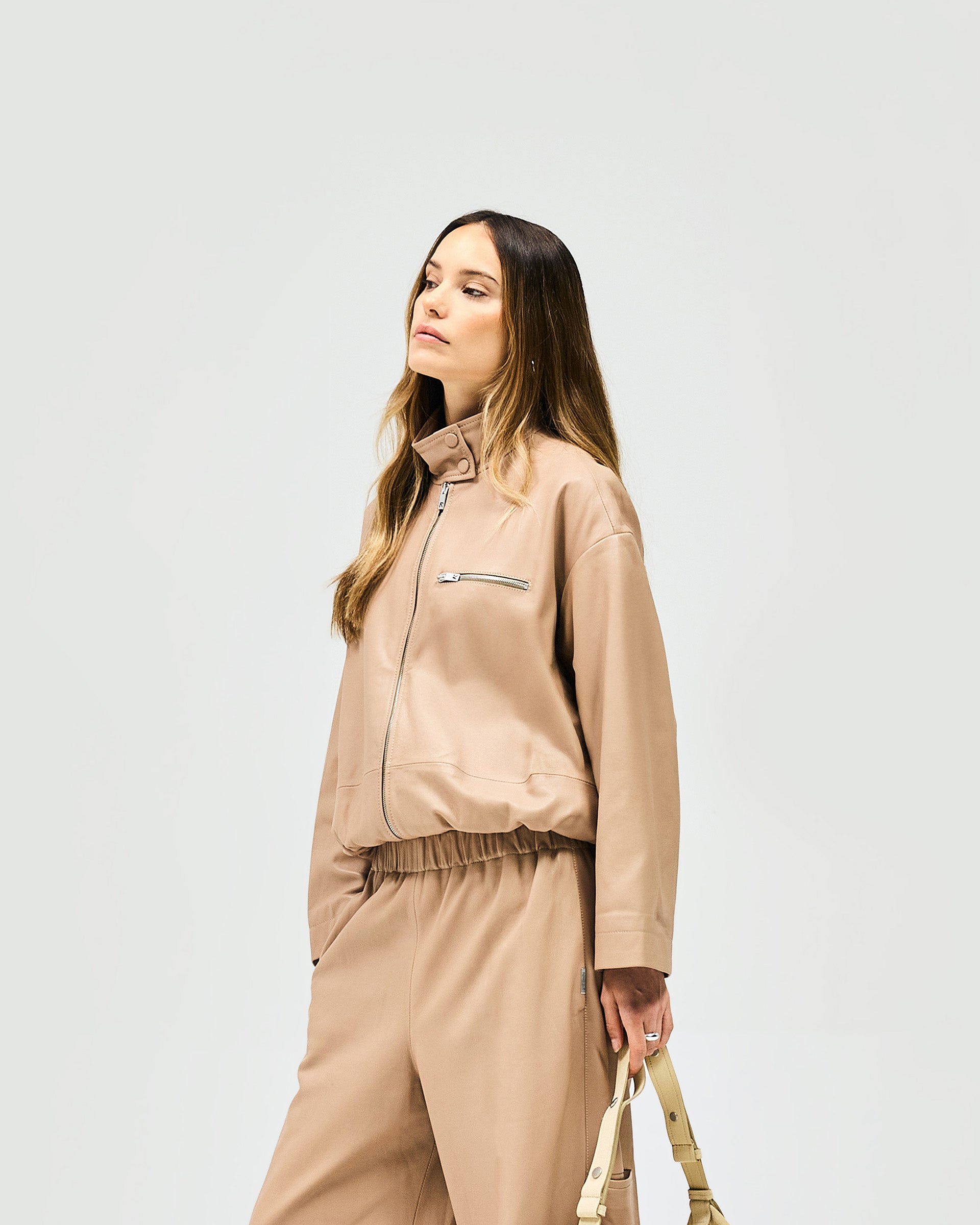 Fuel Jacket - Warm Taupe Color | Lightweight Insulated Winter Coat for Men & Women | Perfect for Outdoor Activities, Hiking & Cold Weather