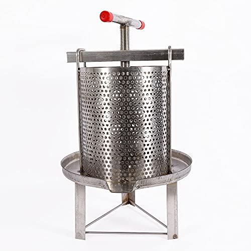 Stainless Steel Manual Honey Press Extractor - Beekeeping Tool for Wax & Fruit Oil Extraction | US Stock | Perfect for Home Beekeepers & DIY Honey Processing