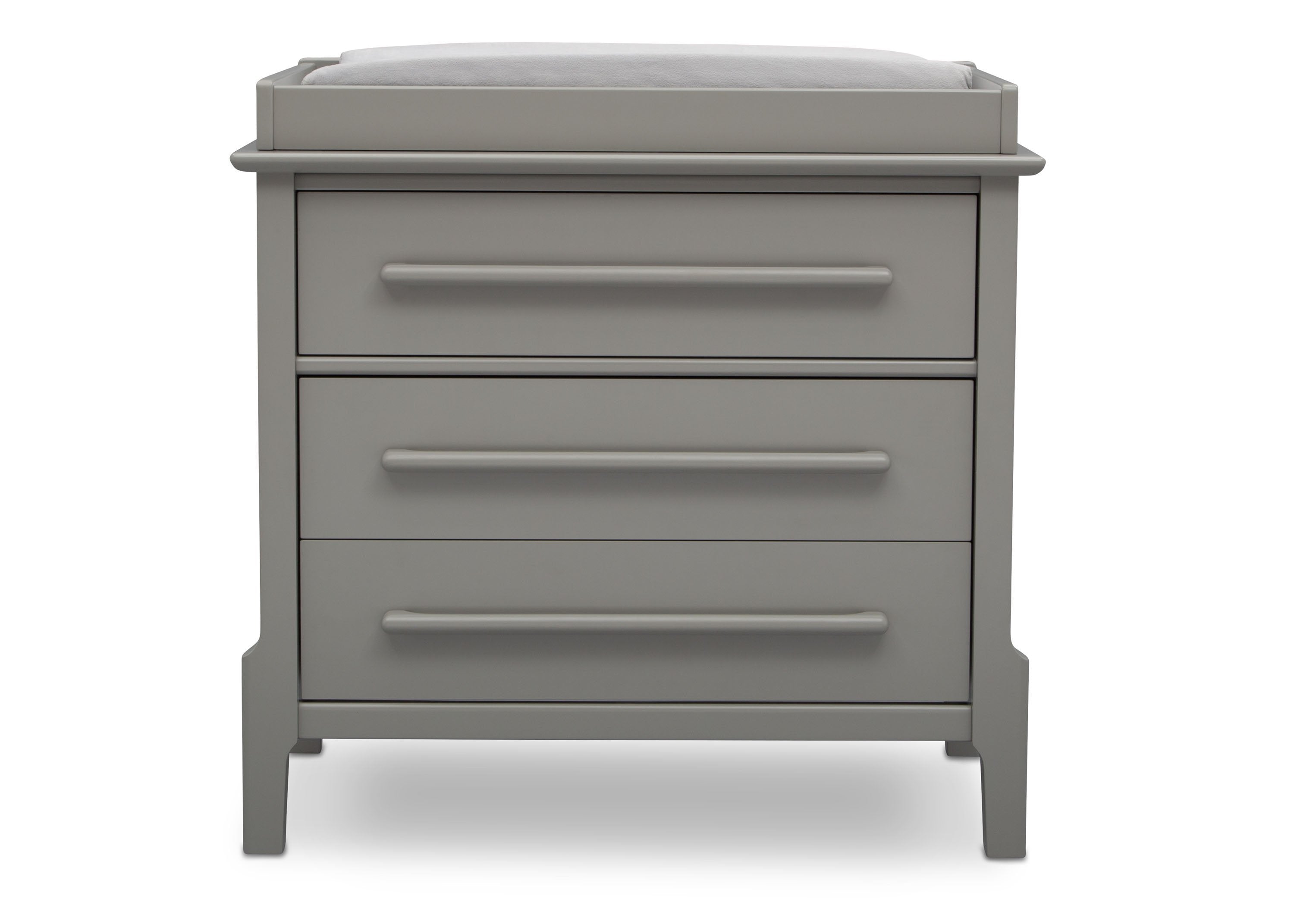 Mid Century Modern 3 Drawer Dresser with Changing Top - Vintage Style Nursery Dresser for Baby Room & Bedroom Storage Organizer
