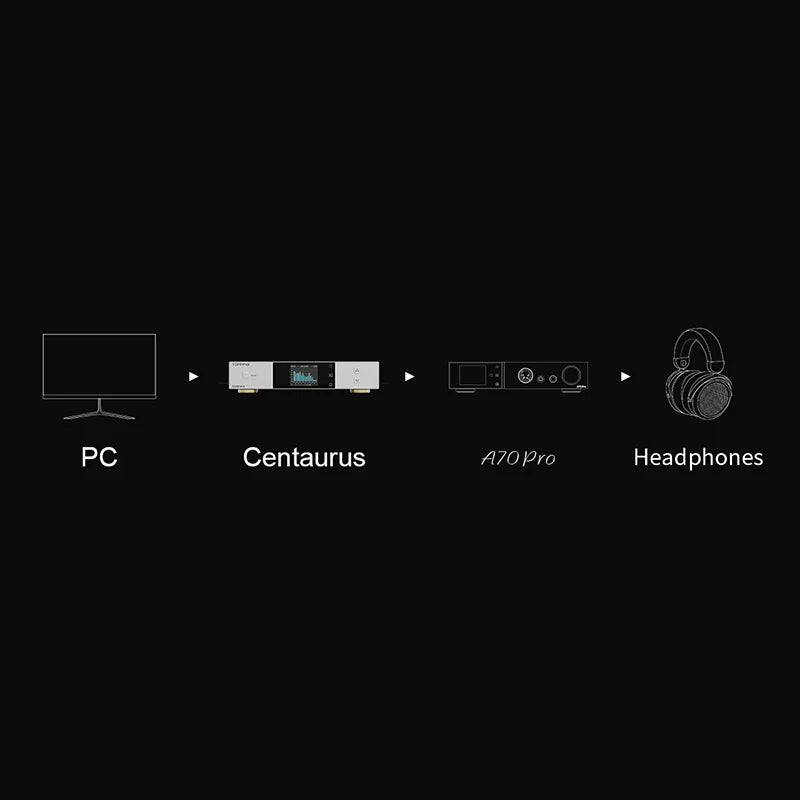 TOPPING Centaurus Fully Balanced R2R DAC - High-End Audio Decoder for Audiophiles | Perfect for Home Theater & Studio Recording