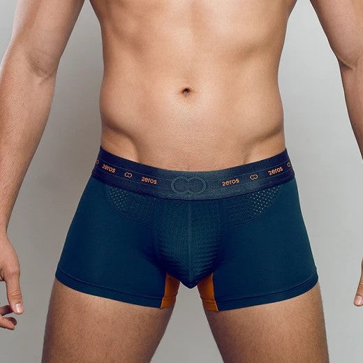 2eros Aktiv NRG Mesh Boxer Briefs for Men - Breathable & Comfortable Underwear for Sports, Gym & Everyday Wear - Green