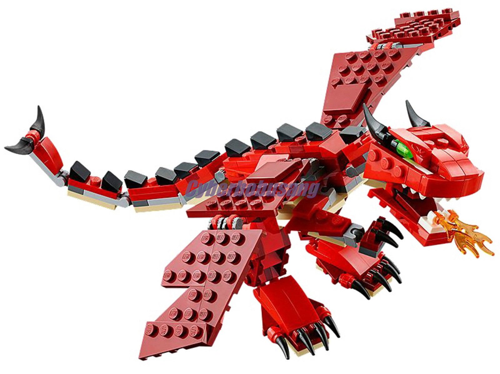 LEGO Creator Red Creatures Building Blocks Set - 3-in-1 Model Kit for Kids & Adults - Creative DIY Toy for Home Decoration, Birthday Gifts & STEM Learning Activities