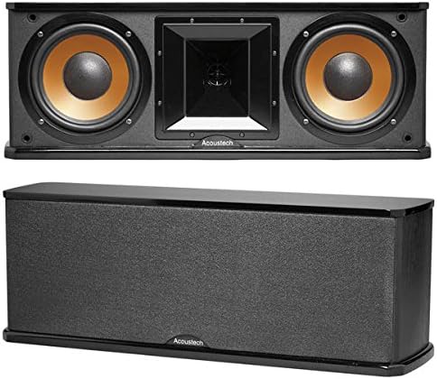 B.I.C. HT 85 Acoustech Center Channel Speaker with Dual 8-Inch Woofers - Perfect for Home Theater and Surround Sound Systems