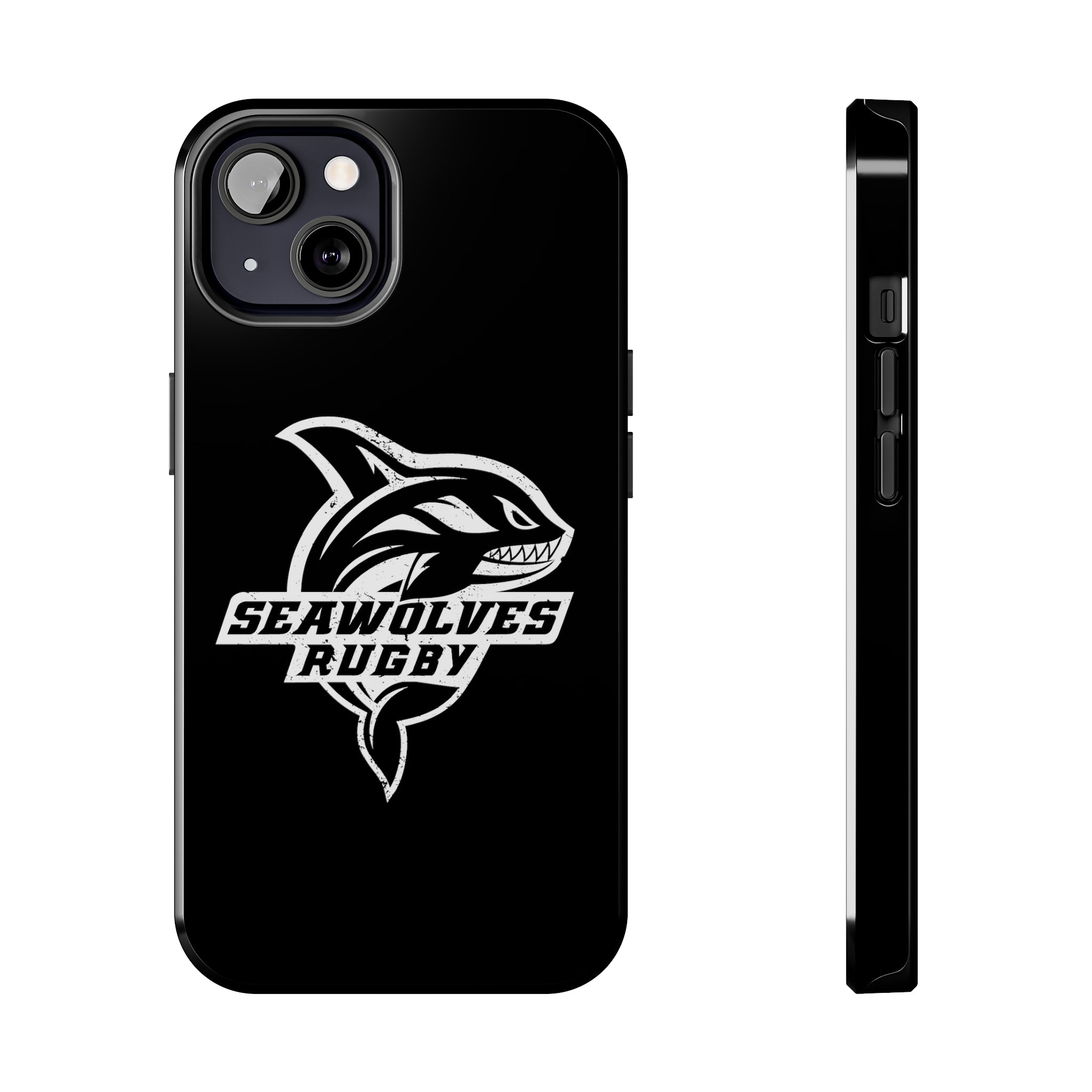 Seawolves Black Rugged Phone Case - Durable & Shockproof Protection for iPhone & Android - Perfect for Outdoor, Sports & Daily Use