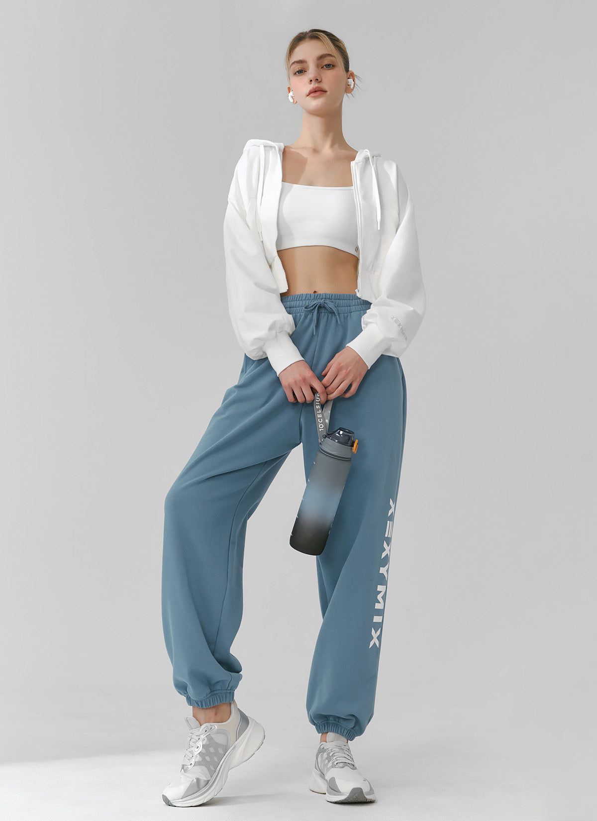 Big Logo Lettering Loose Fit Jogger Pants for Men - Comfortable Casual Sweatpants for Gym, Running, Lounge & Streetwear Fashion
