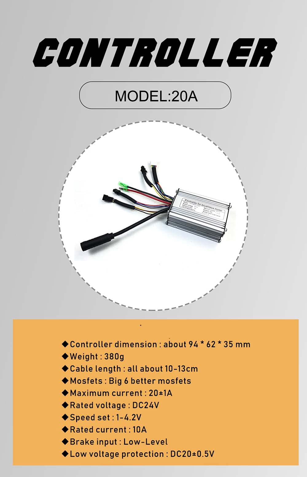 ZYXU 36V 500W Electric Bike Conversion Kit - E-Bike Motor Hub Kit for 16
