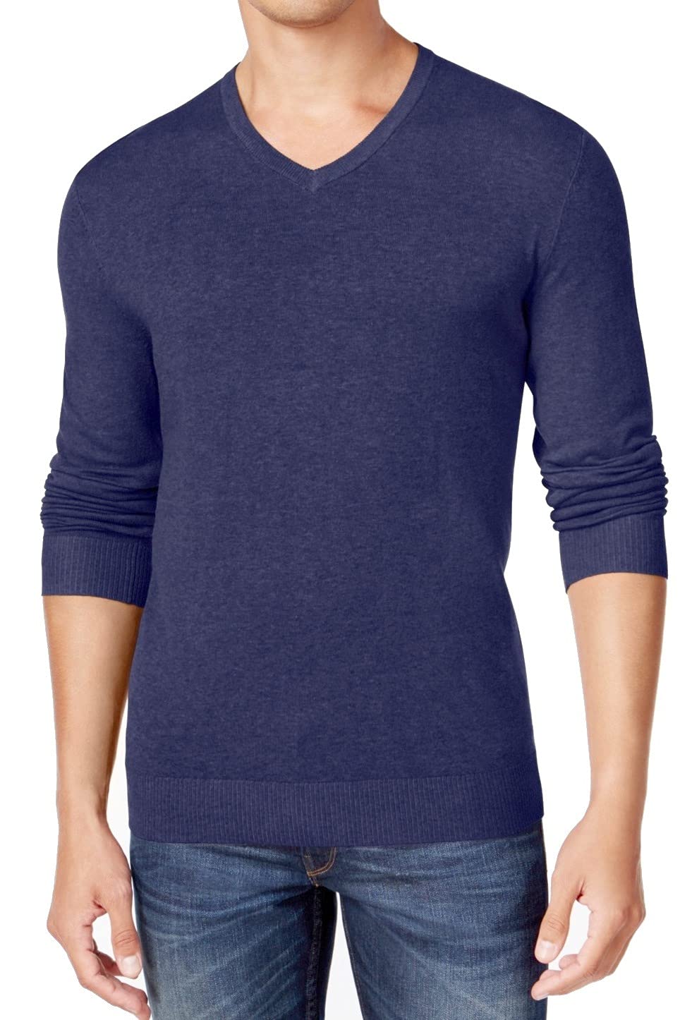 Alfani Men's Heathered Knit Sweater - Soft Casual Pullover for Fall & Winter - Perfect for Office, Date Night & Weekend Outings
