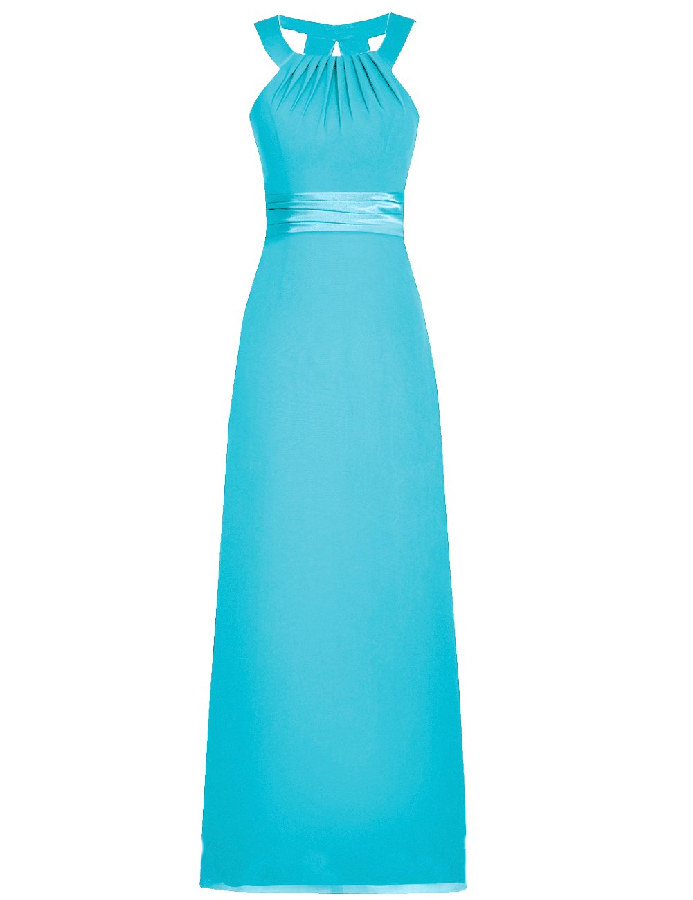 JAEDEN Long Halter Bridesmaid Dresses - Elegant Chiffon Prom Party Gown with Simple Design for Weddings, Formal Events & Evening Parties