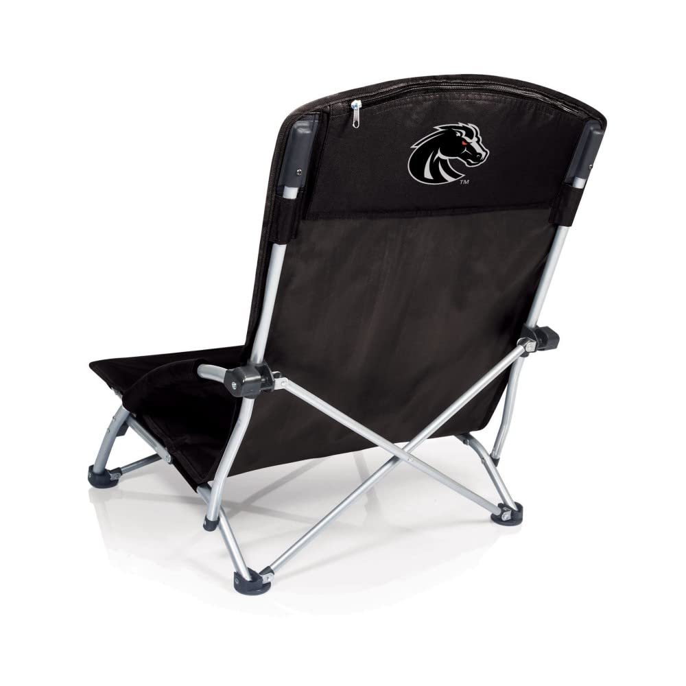 PICNIC TIME NCAA Tranquility Portable Low Beach Chair for Adults with Carry Bag - Lightweight Folding Lawn Chair for Outdoor Relaxation, Camping, Beach, Picnic, and Backyard Lounging