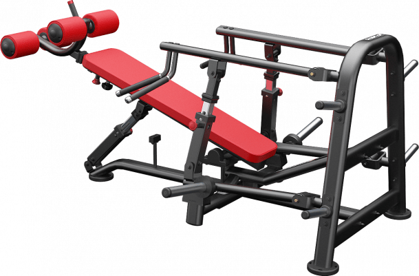 ATLantis Adjustable Decline Flat Converging Weight Bench for Home Gym Strength Training - Perfect for Bench Press, Dumbbell Workouts & Full-Body Exercises