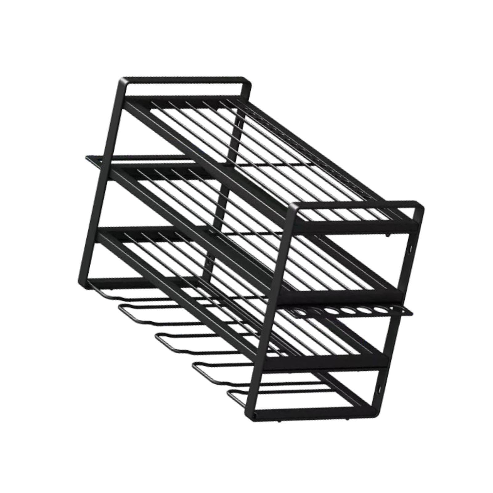 Gralara Heavy Duty Power Tool Storage Rack - Wall Mounted Organizer for Garage, Workshop & Home - Perfect for Drills, Saws & Power Tools Organization