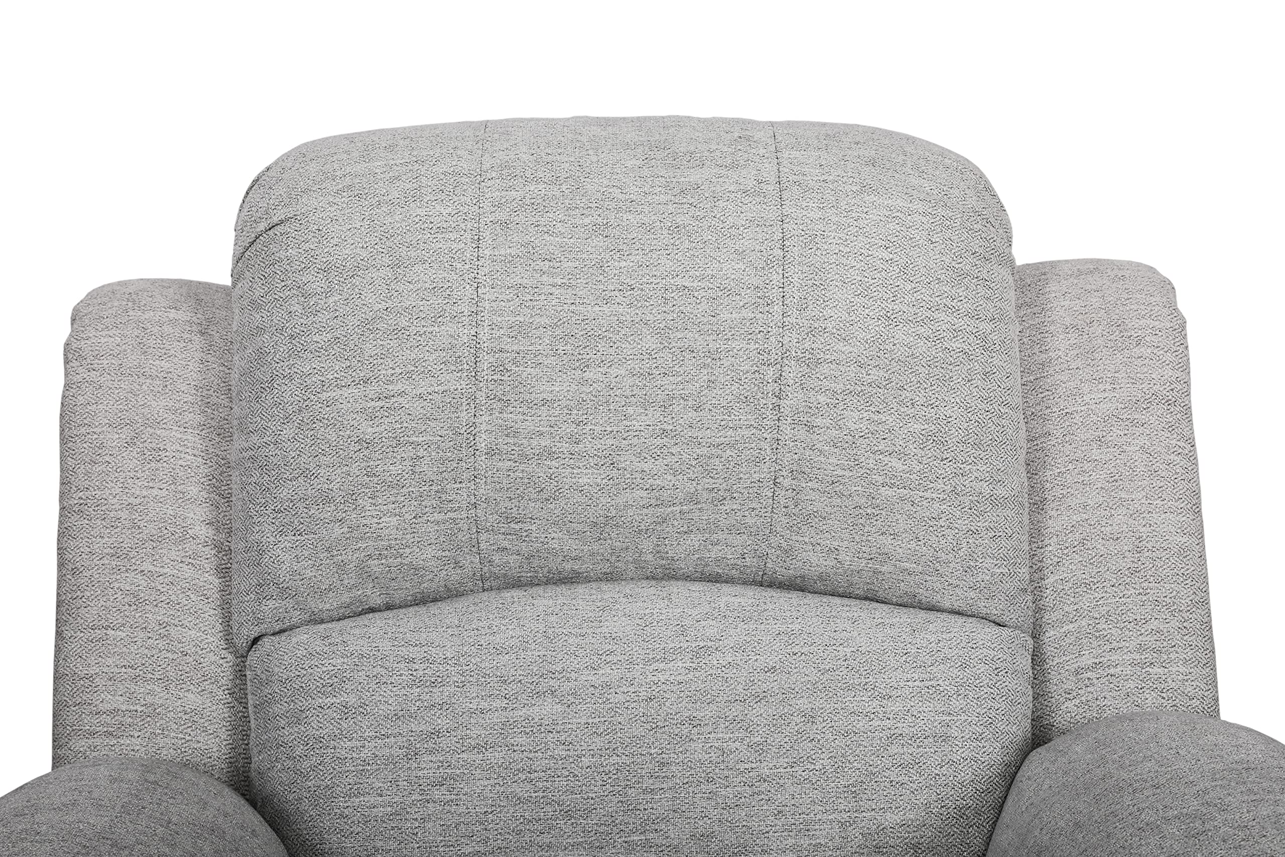 Comfortable Manual Reclining Chair for Living Room - Grey Linen Upholstery, Single Seat Sofa with Adjustable Backrest (GS28XX) - Perfect for Relaxing, Watching TV or Reading in Your Home