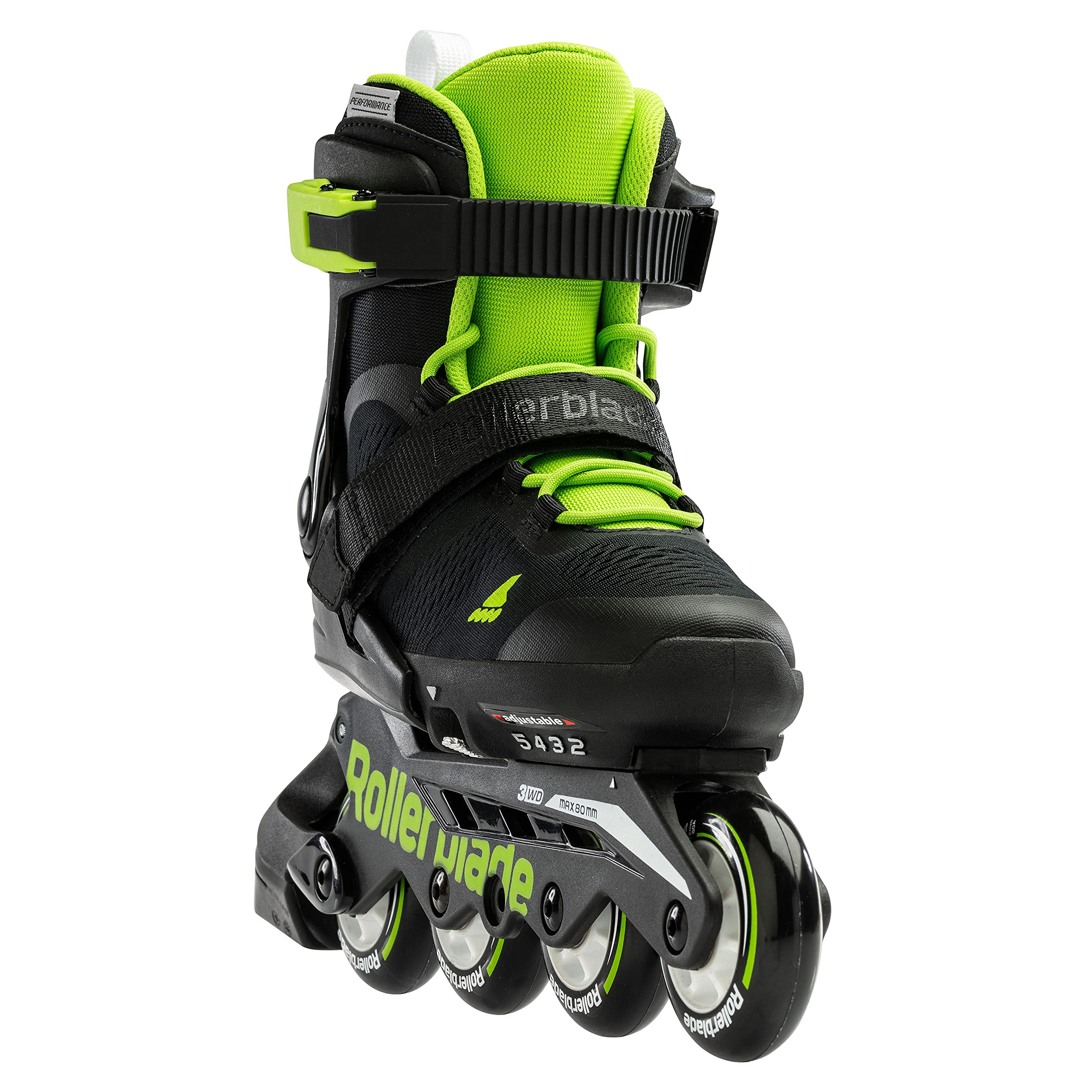 Rollerblade Microblade Adjustable Kids Inline Skates - Youth Performance Fitness Roller Skates for Boys & Girls | Perfect for Outdoor Sports, Park Rides & Family Fun Activities