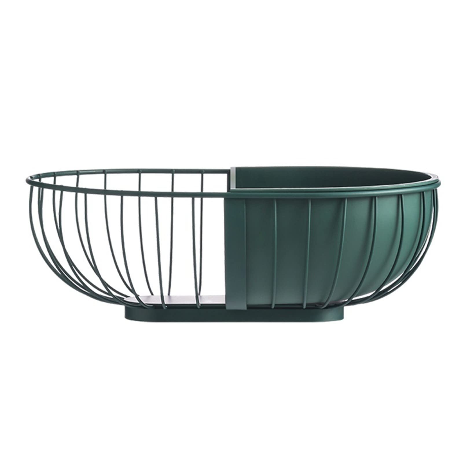 HEMOTON Nordic Modern Double Basket Fruit Bowl - Stylish Iron Fruit Basket for Living Room, Kitchen, Dining Table | Creative Snack Storage Organizer for Fruits, Vegetables, Nuts (Color: A) - Perfect for Home Decor & Entertaining
