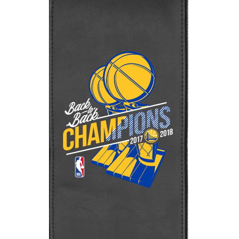 PhantomX Black Mesh Gaming Chair with Golden State Warriors 2018 Champions Logo - Ergonomic Office Chair for Esports, Streaming & Home Gaming Setup