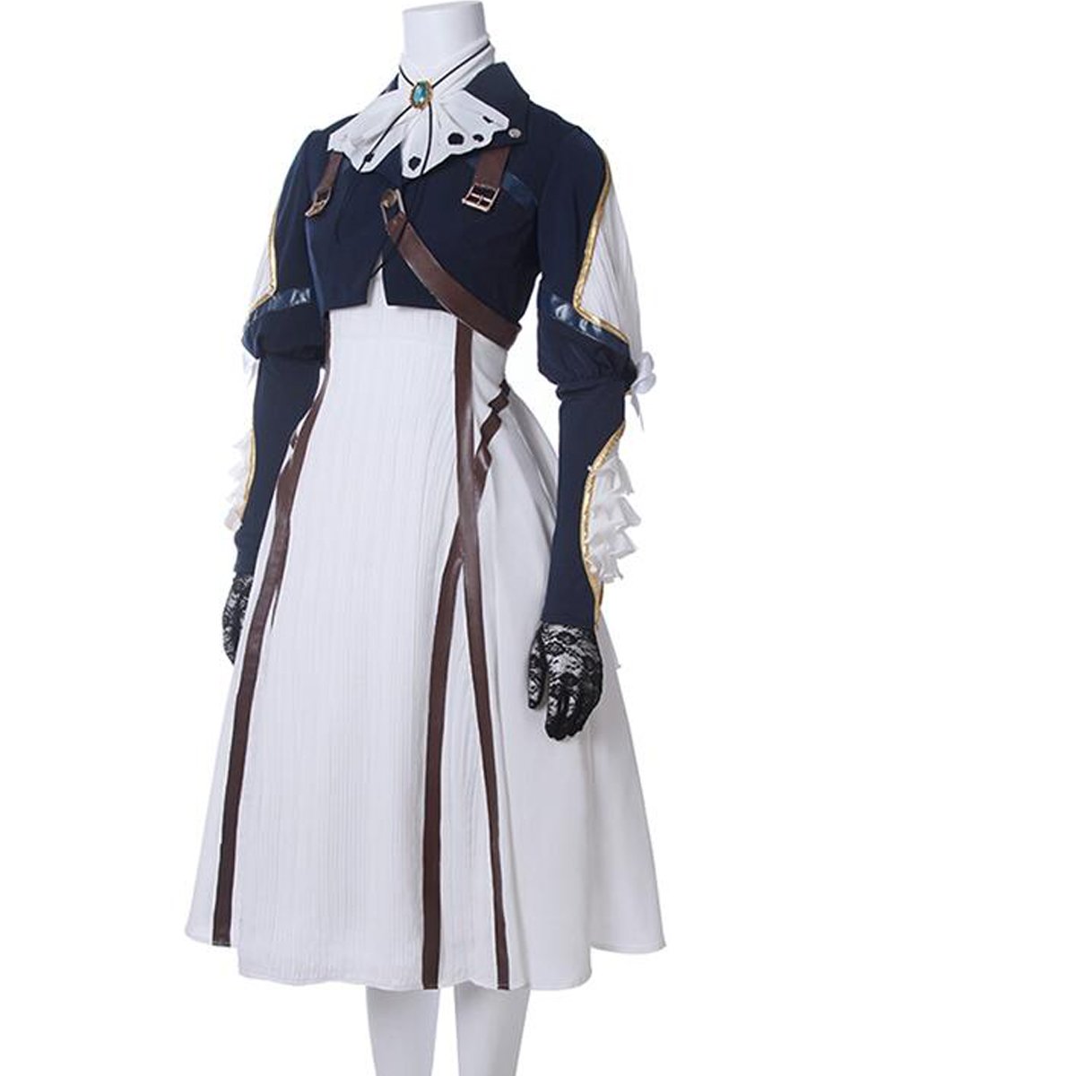 Violet Evergarden Anime Cosplay Maid Dress - Elegant Blue Costume for Halloween, Cosplay Parties & Anime Conventions | Perfect for Roleplay, Themed Events & Photoshoots