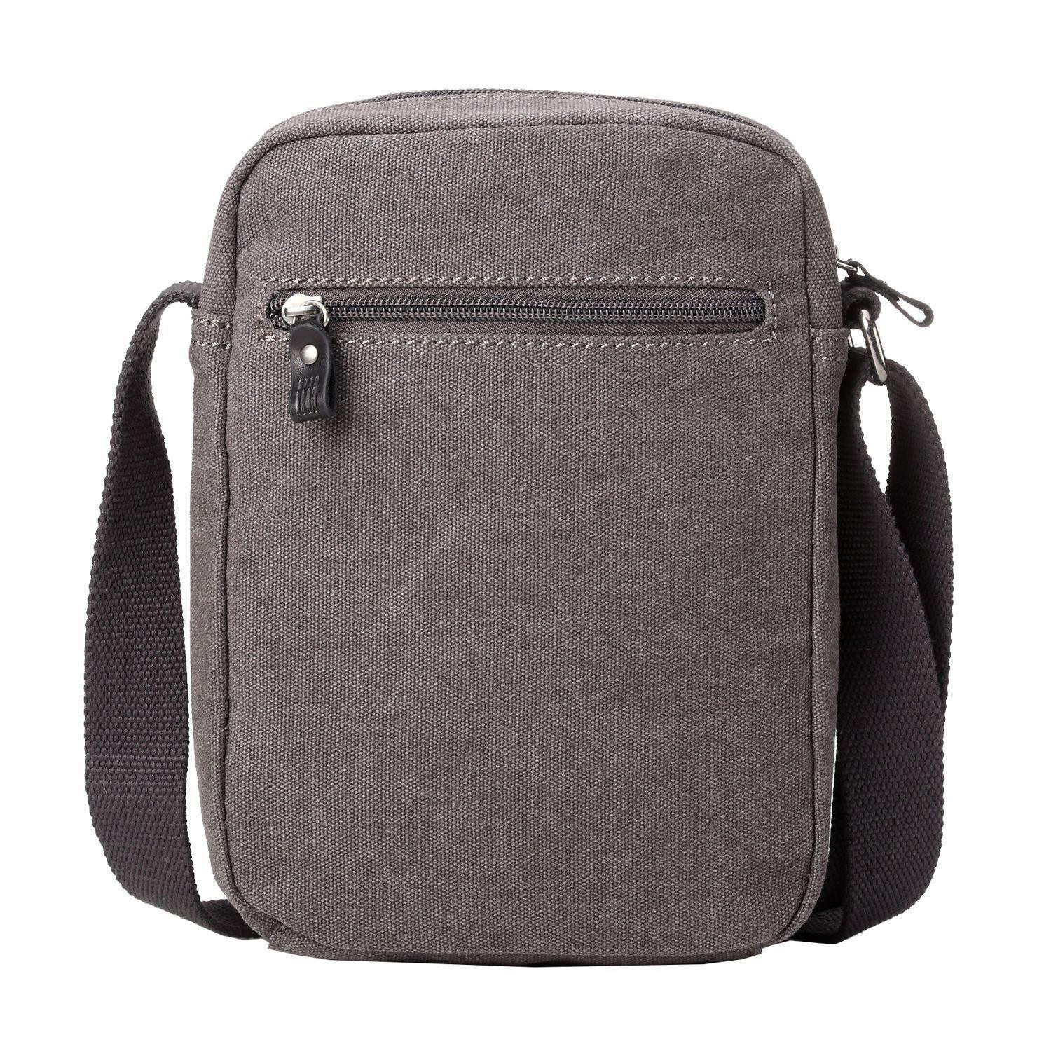 TRP0370 Troop London Classic Canvas Crossbody Bag for Men & Women - Stylish & Durable Everyday Shoulder Bag for Work, Travel & Casual Outings