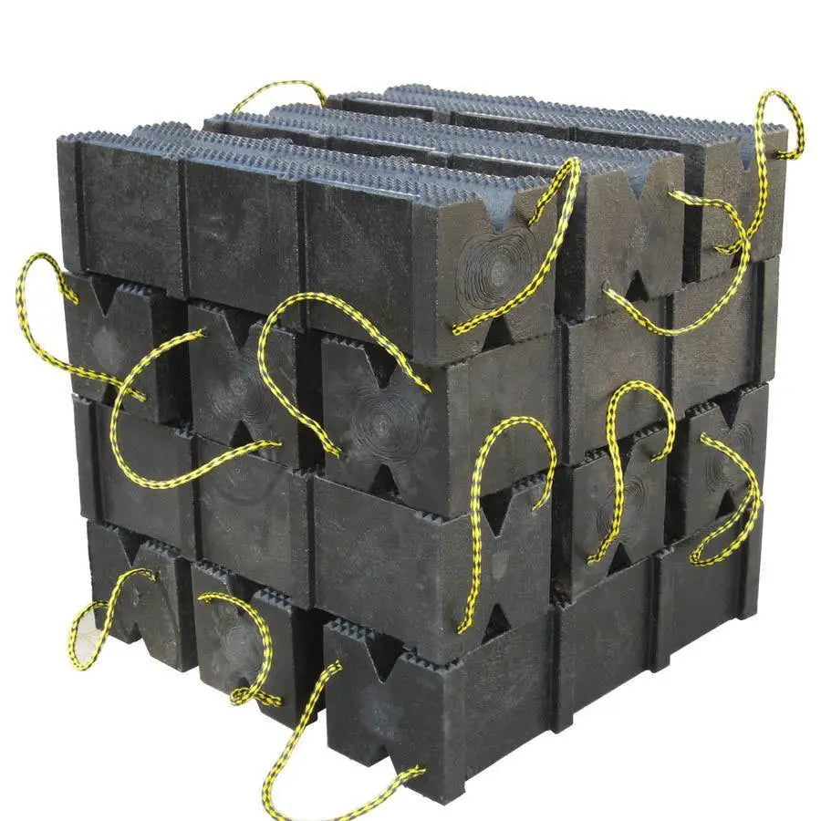 AME Cribbing Block Kit - Heavy Duty Wooden Support Blocks for Vehicle Recovery, Construction & Emergency Scenes | Perfect for Off-Roading, Towing & Stabilization