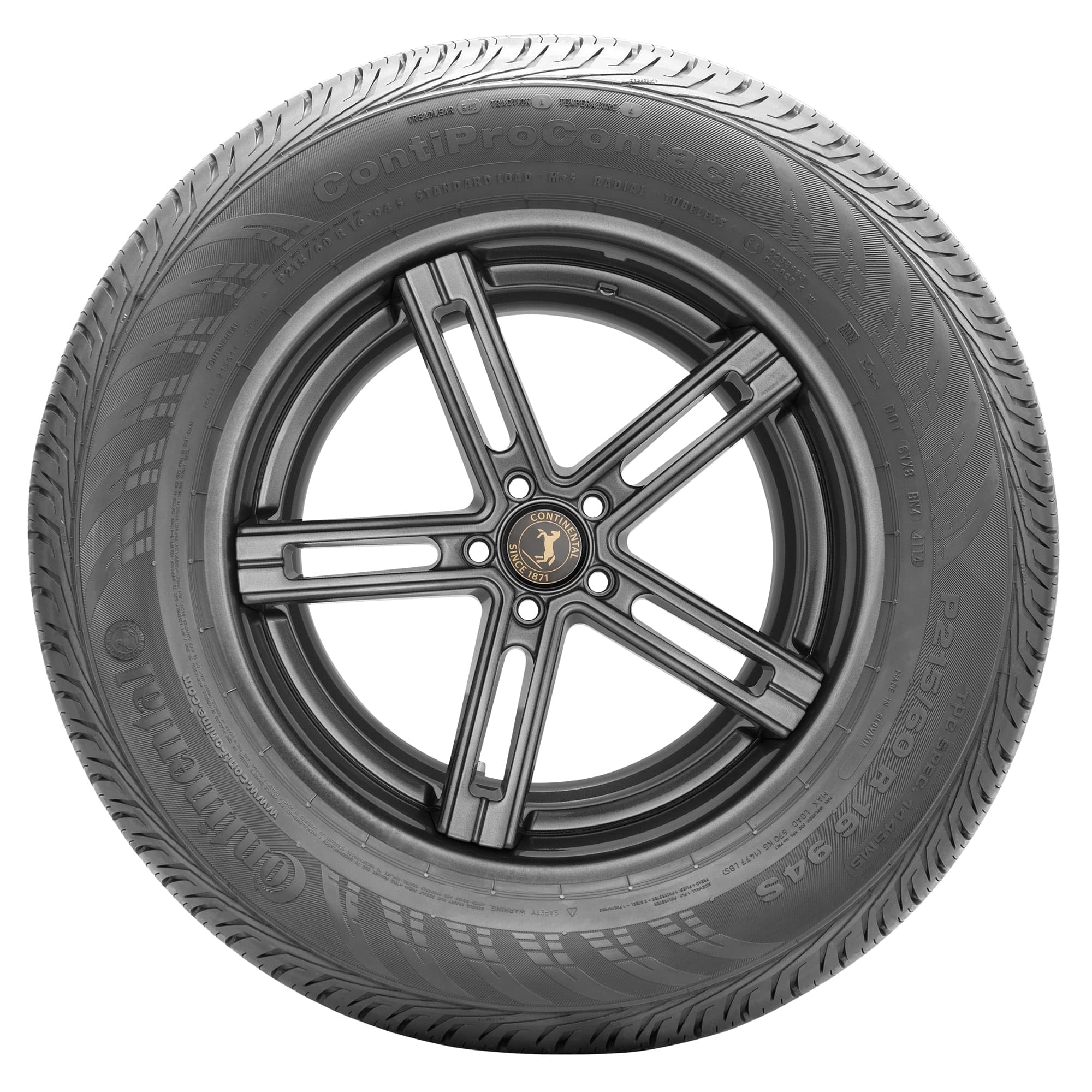 Continental ContiProContact All-Season Radial Tire - 255/45R18 99H - High Performance Tires for Sedans, SUVs & Crossovers - Perfect for Year-Round Driving in All Weather Conditions