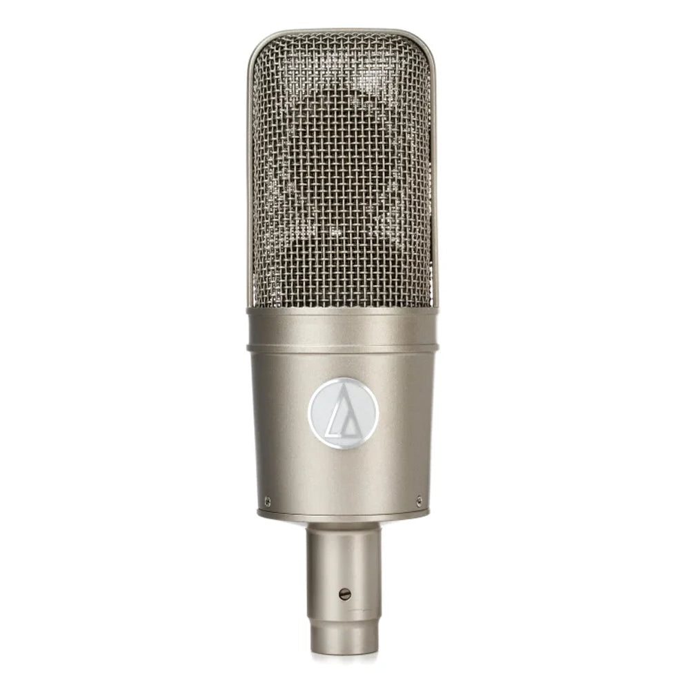 Audio Technica AT4047/SV Large Diaphragm Cardioid Condenser Microphone - Professional Studio Recording Mic for Vocals, Instruments & Podcasting (Silver)