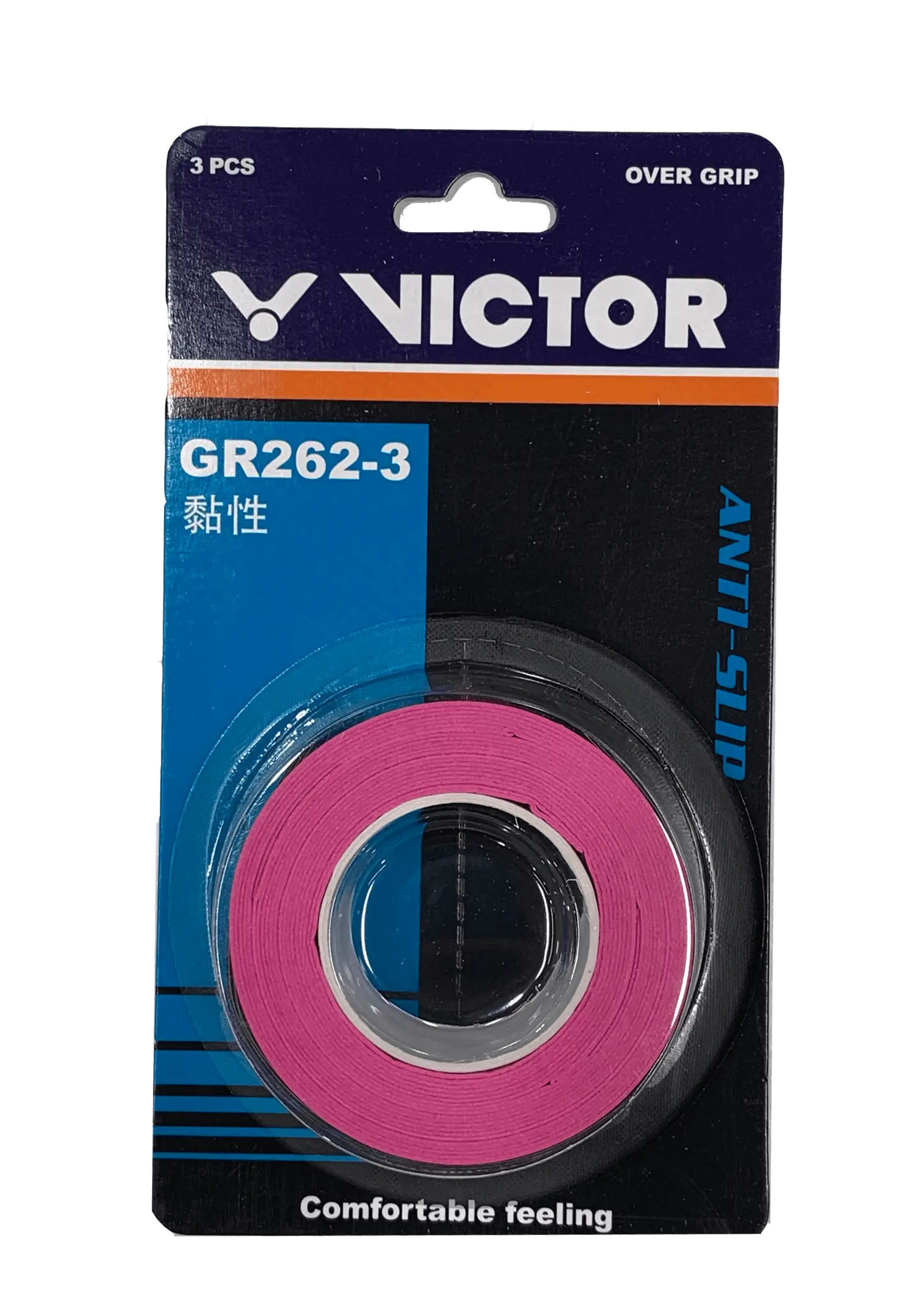 Victor GR262 3A Overgrip Tennis Racket Grip Tape - 3 Pack for Enhanced Comfort & Sweat Absorption | Perfect for Tennis, Badminton & Racquetball Players