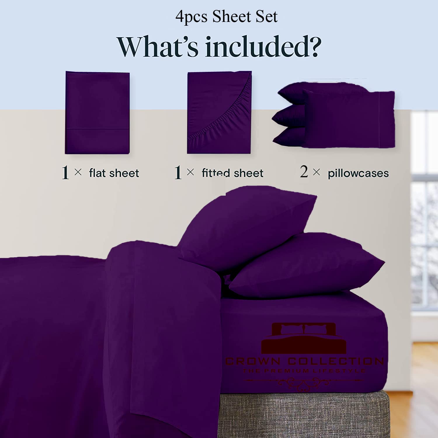 Premium Twin XL Sheet Set - Ultra Soft, Breathable & Cooling Bed Sheets for College Dorm & Home - 4-Piece Luxury Hotel Quality Bedding with Deep Pockets - Perfect for Hot Sleepers, Back-to-School Essentials & Guest Room Comfort