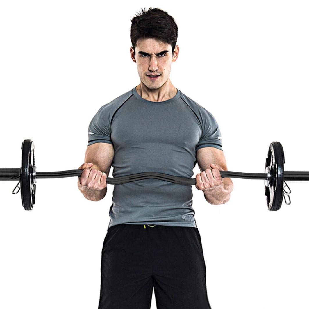 ZCCSHOWN 48-Inch Olympic Curl Bar - 200LB Weight Capacity for Strength Training, Home Gym & Fitness Workouts | Perfect for Bicep Curls, Tricep Exercises & Full-Body Lifting Routines