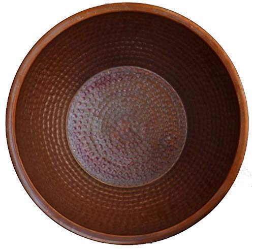 Portable Copper Foot Soaking Bowl for Pedicure & Massage - Rustic Spa Basin for Relaxation, Home & Salon Use