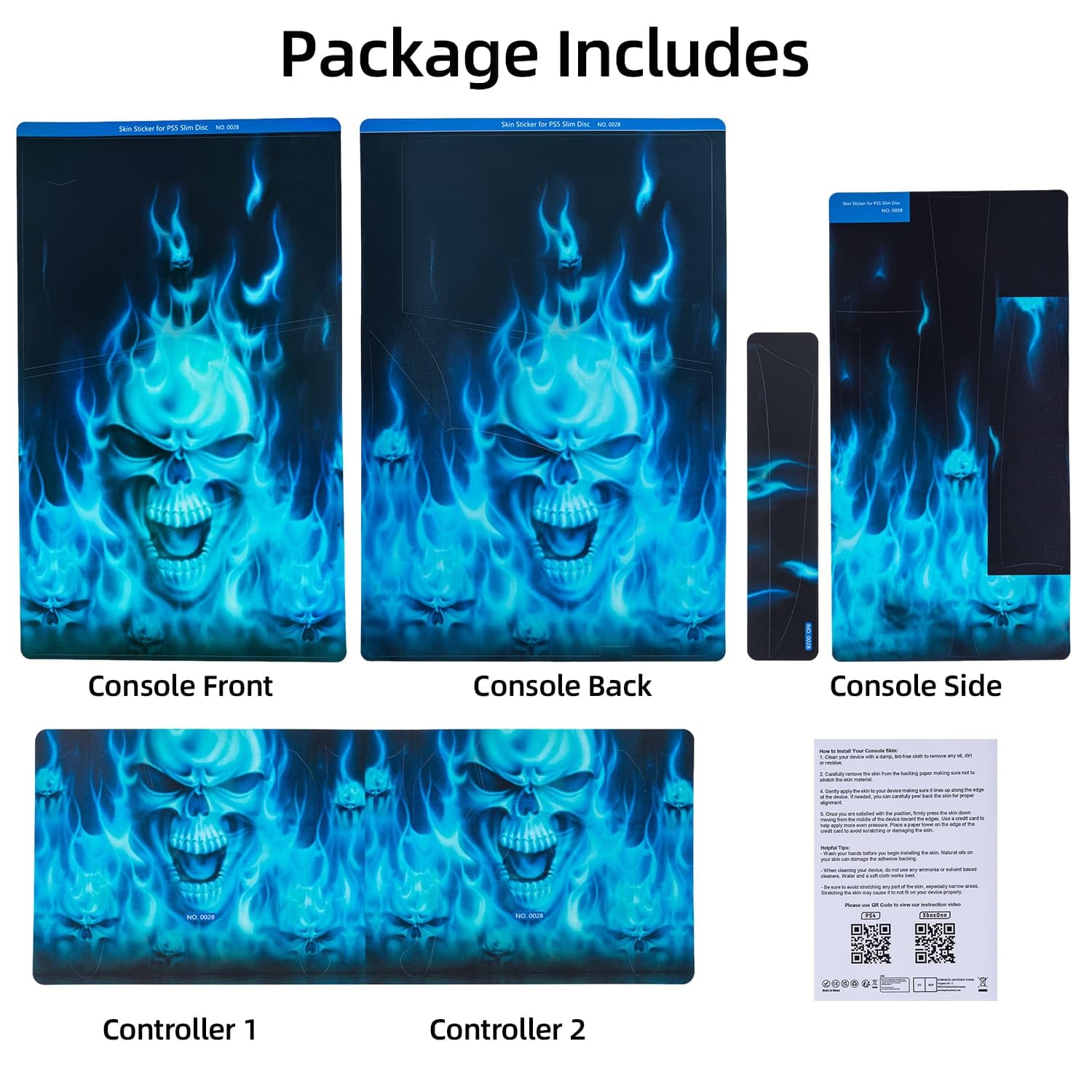 McBazel Vinyl Skin Sticker for PS5 Slim Disc Edition - Custom Decal Wrap, Protective Cover (Not Compatible with PS5/PS5 Pro) | Gaming Console Decoration & Personalization Accessory