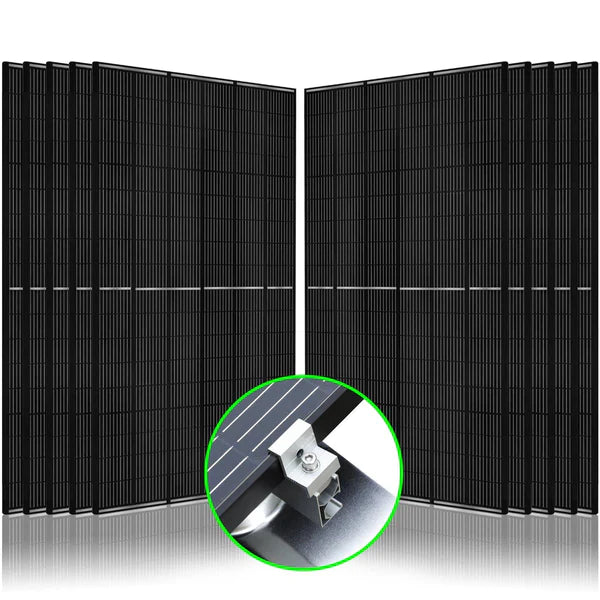Nature's Generator 10 x 410 Watt Monocrystalline Solar Panels with Mounting Rack Kit | High Efficiency Solar Power System for Home, RV & Off-Grid Energy | Perfect for Emergency Backup & Sustainable Living