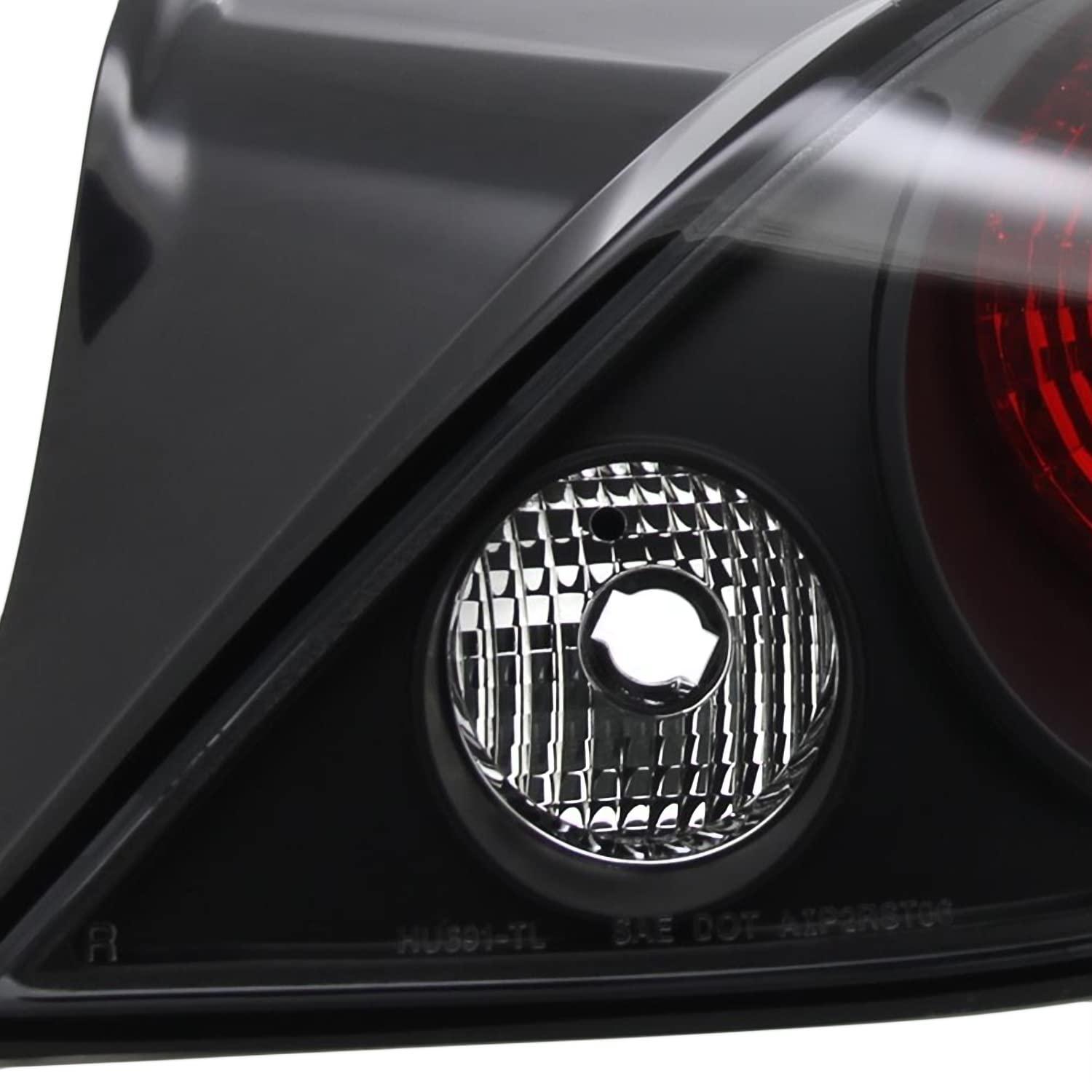 Spec-D Tuning Black LED Tail Lights for 2005-2010 Pontiac G6 Coupe - Left & Right Pair Assembly | Smoked Lens Design for Enhanced Style & Night Visibility (Perfect for Car Enthusiasts & Custom Builds)