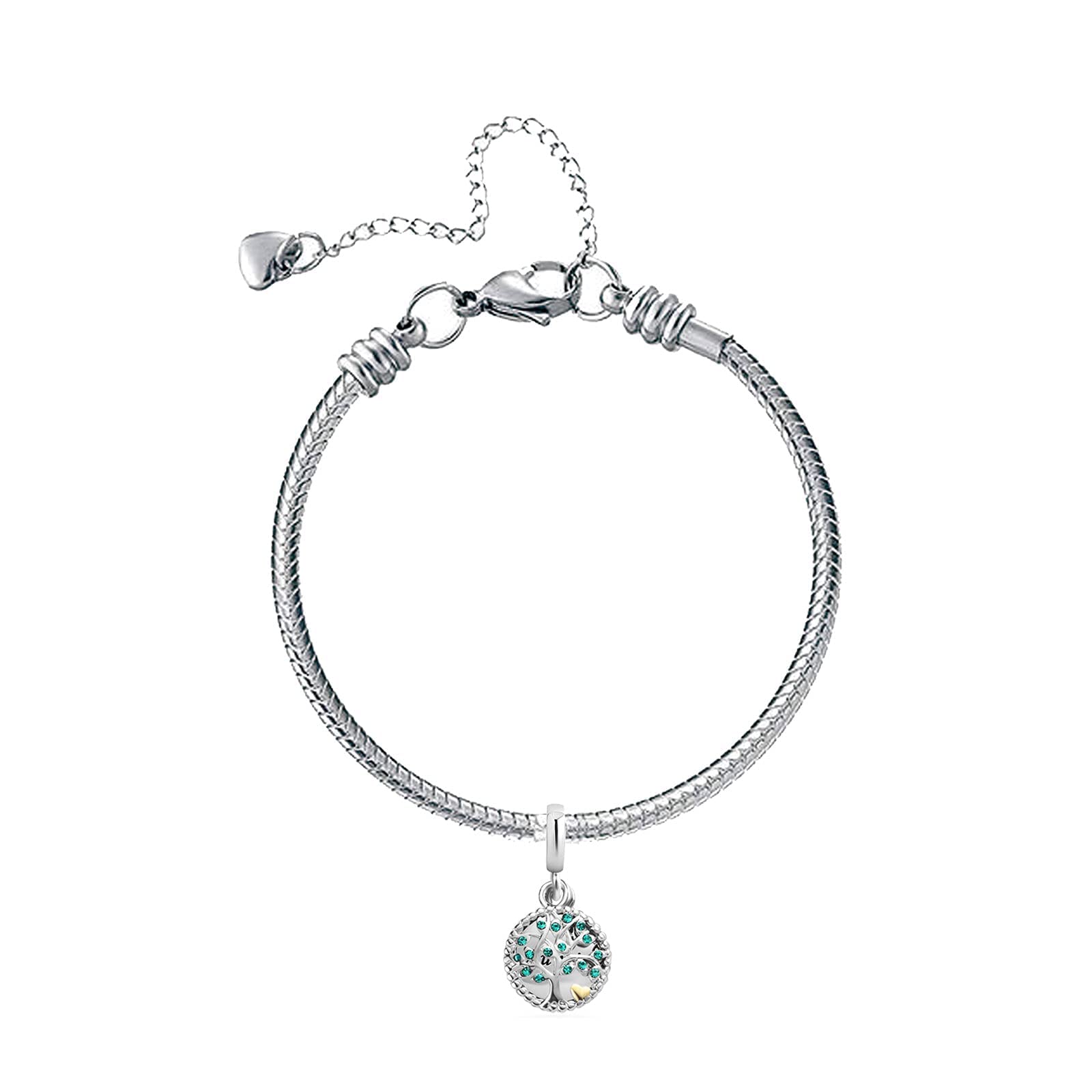 KunBead Family Tree Dangle Bead Charm - Meaningful Birthday Gift for Aunt from Niece | Perfect for Mother's Day, Christmas & Family Celebrations