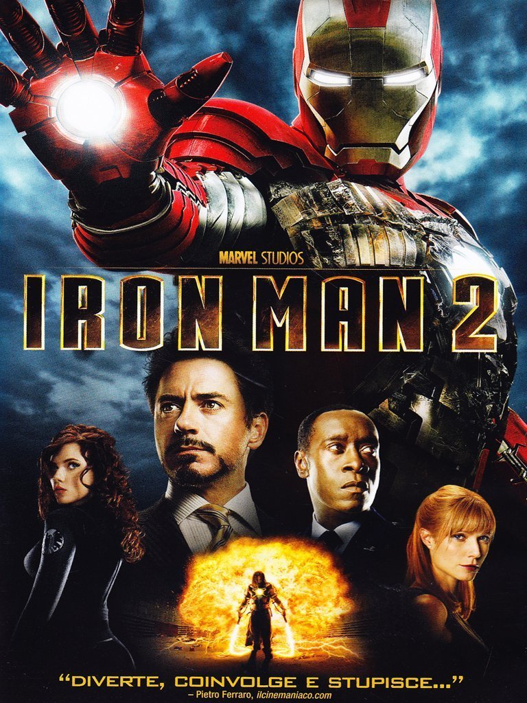 Iron Man 2 DVD - Italian Import Edition | Marvel Superhero Movie | Perfect for Marvel Fans & Collectors | Great for Movie Nights & Gifts