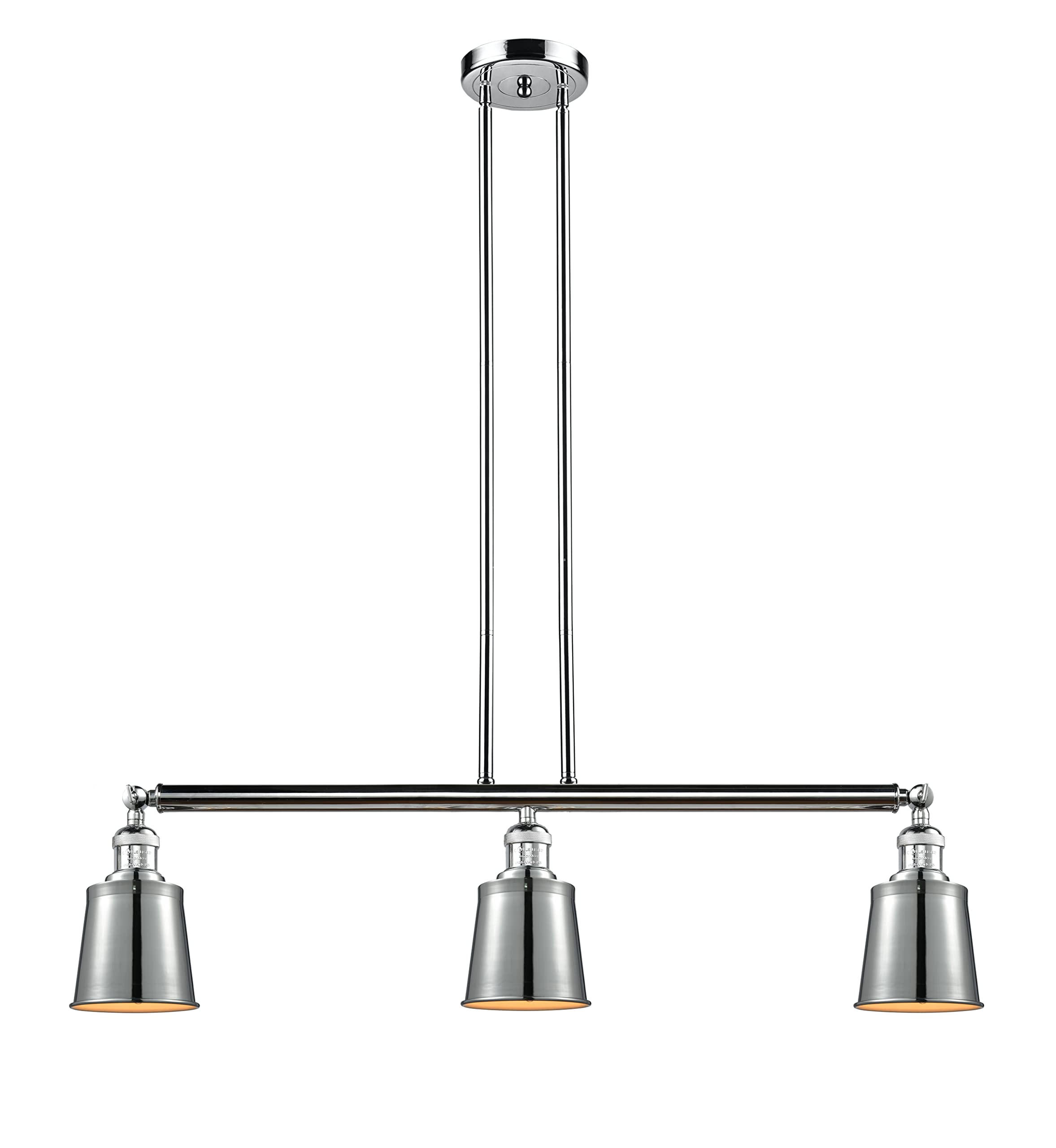 Franklin Restoration Collection 6-Inch Silver LED Island Pendant Light - 213-PC-M9-PC-LED - Modern Kitchen Lighting for Dining Room & Bar Counter