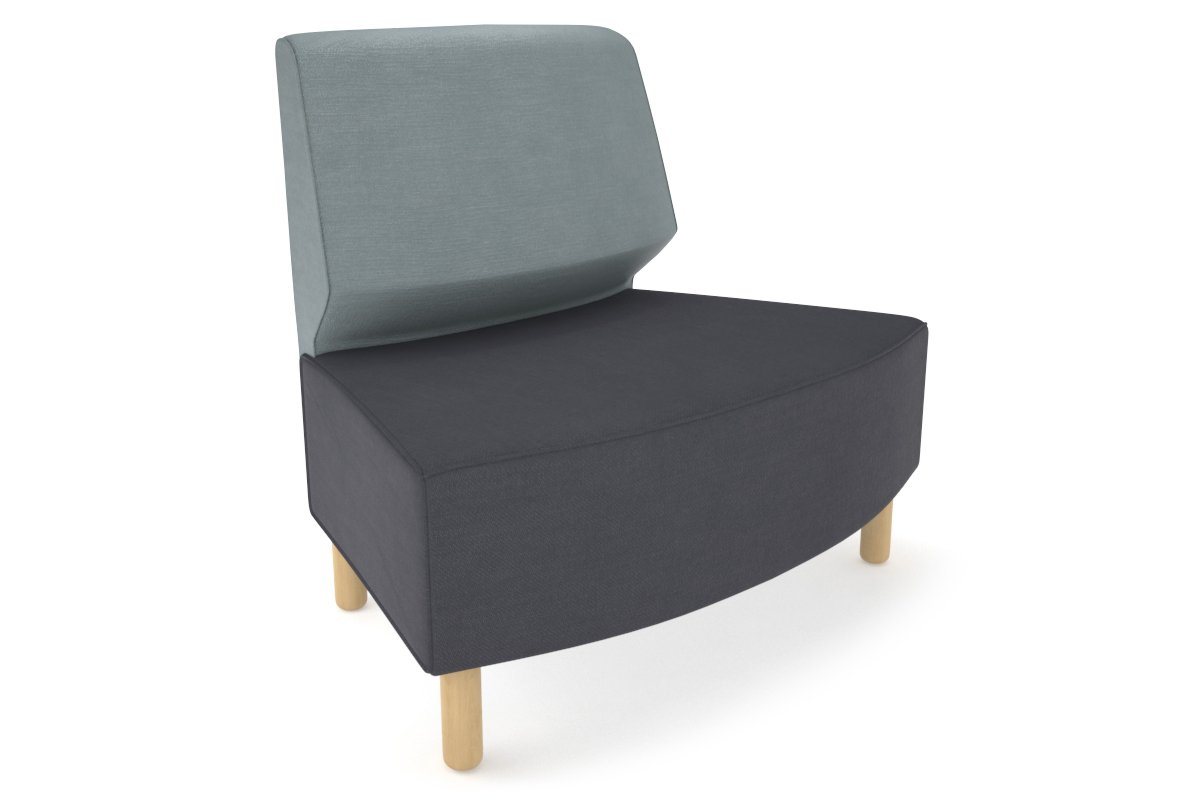 Mondo Round Small Back Lounge Chair - Modern Accent Seating for Living Room, Bedroom, or Office - Perfect for Relaxing and Reading