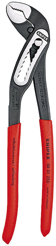6 Pack Knipex 8801-10 10-Inch Alligator Water Pump Pliers (8801250) - Heavy Duty Plumbing Tools for Pipe Fitting, HVAC, and Automotive Repair