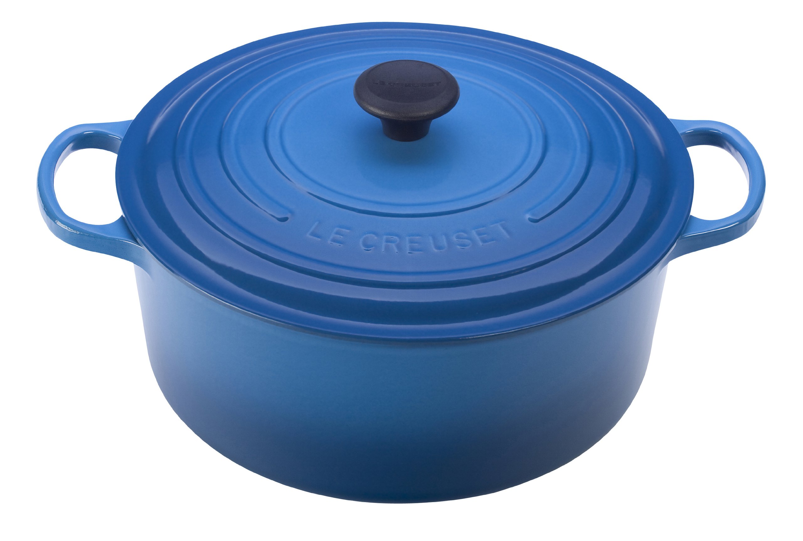 Le Creuset Enameled Cast Iron Signature Round Dutch Oven 9 Quart, Marseille Blue – Premium Cookware for Braising, Stewing & Baking – Perfect for Family Dinners & Entertaining