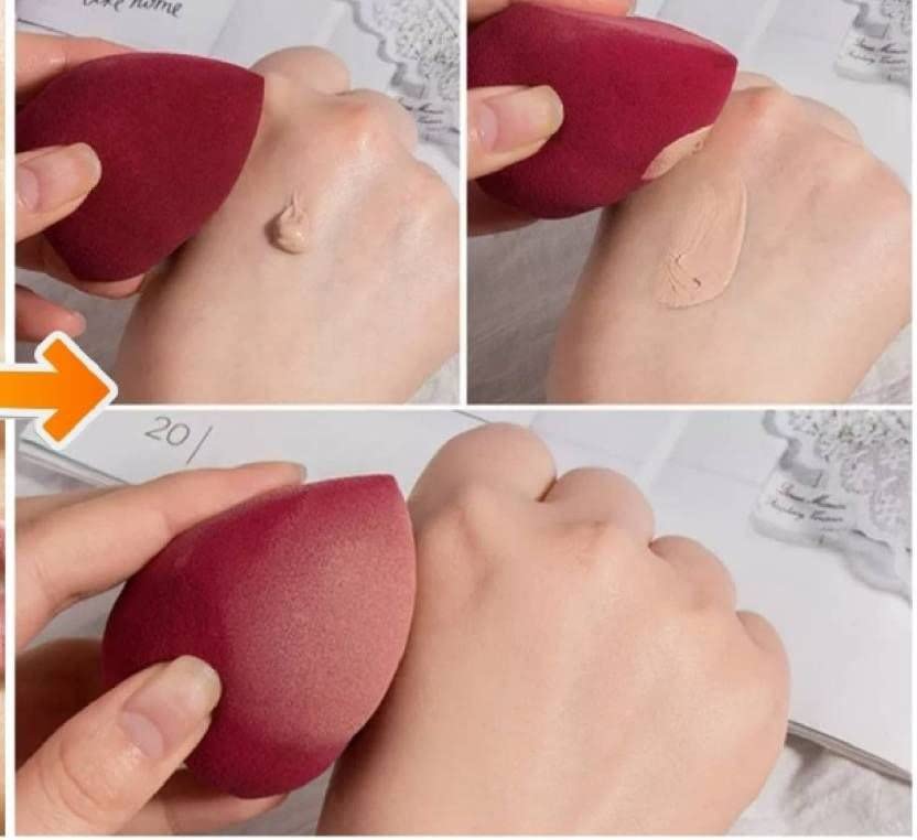 Professional Makeup Sponge Beauty Blender - Soft & Durable Face Makeup Blender Puff for Flawless Foundation & Concealer Application (Pack of 1, Black) - Perfect for Everyday Makeup, Contouring & Airbrush Finish