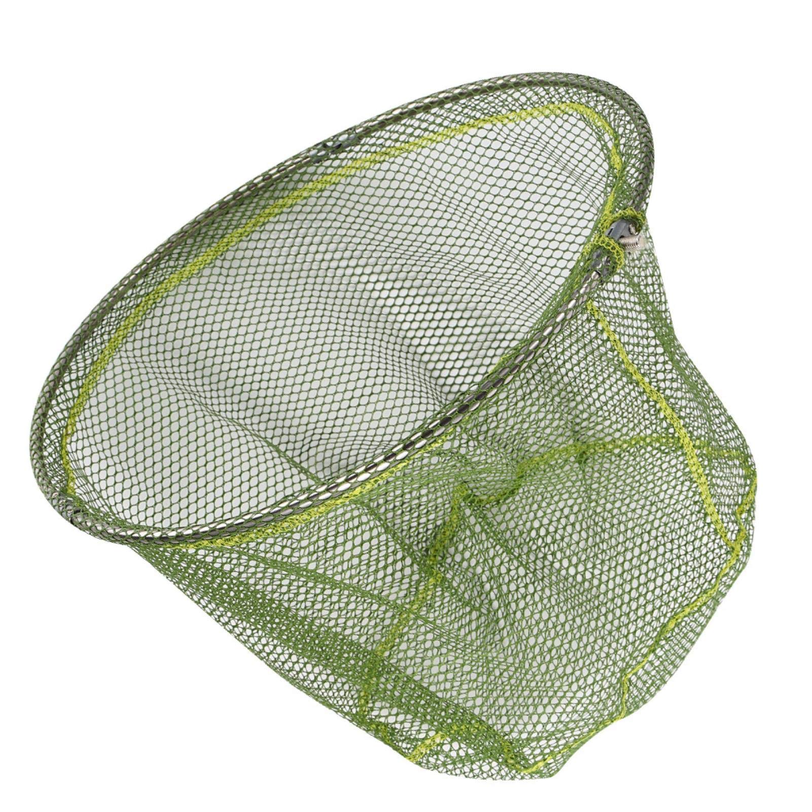 **Premium Floating Fishing Landing Net - 3-Layer Stainless Steel Mesh for Saltwater & Freshwater Fishing - Durable & Lightweight for Anglers (Green) - Ideal for Kayak, Boat, and Shore Fishing**