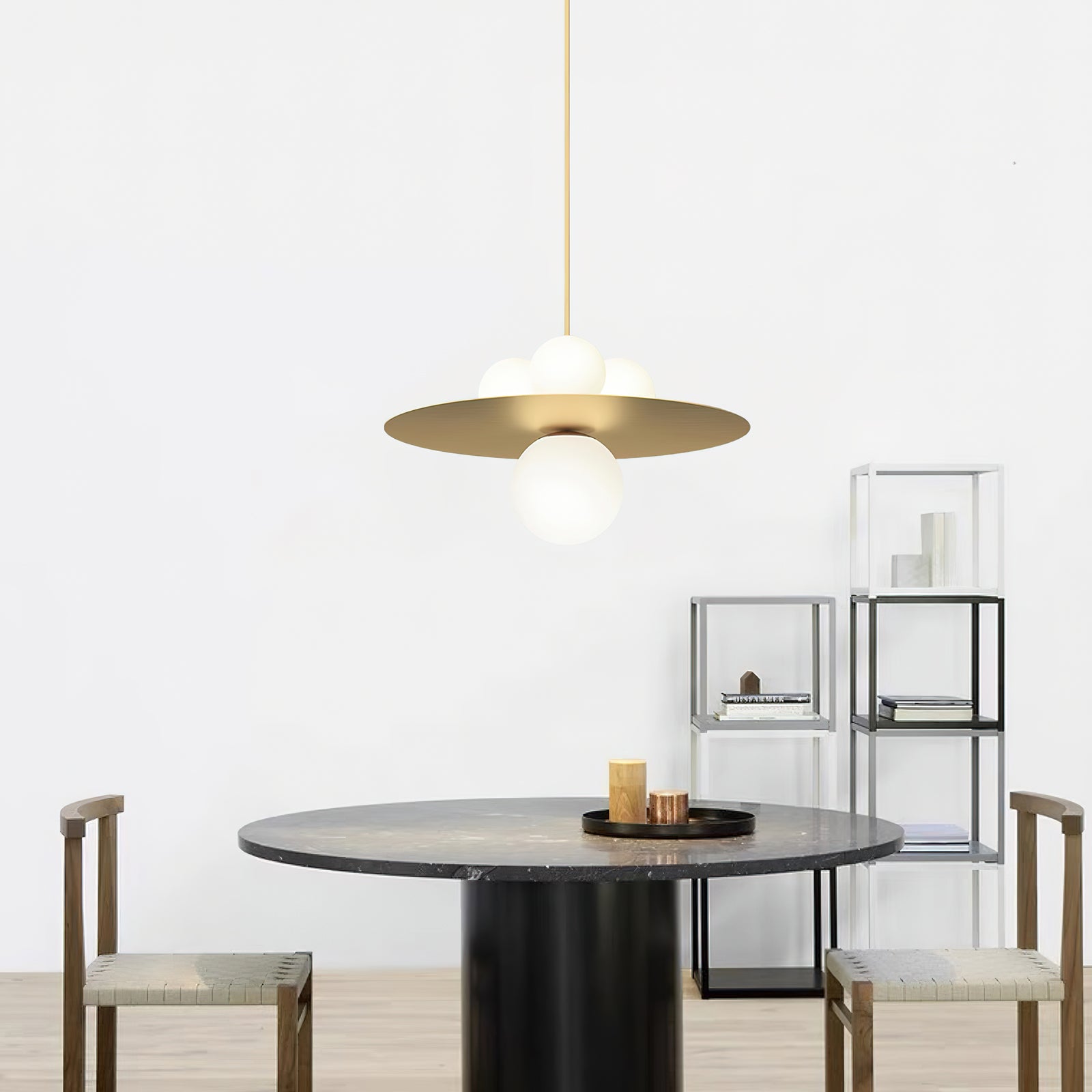 Modern Alta Pendant Light - Sleek Hanging Fixture for Dining Room, Kitchen Island & Bedroom - Energy Efficient LED Ceiling Light with Adjustable Height