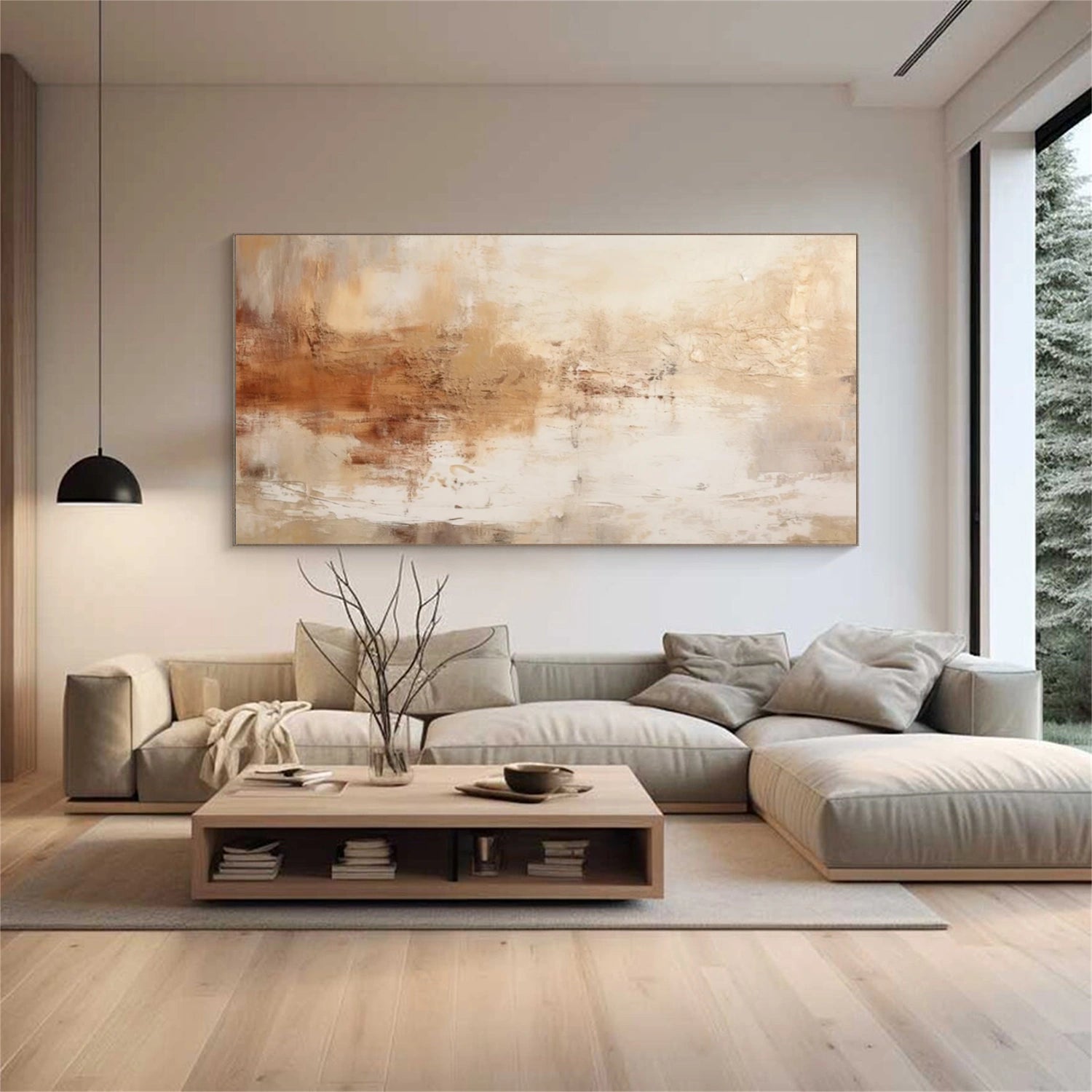 Abstract Tranquility Wall Art Print #WS272 - Modern Canvas Painting for Living Room, Bedroom & Office Decor