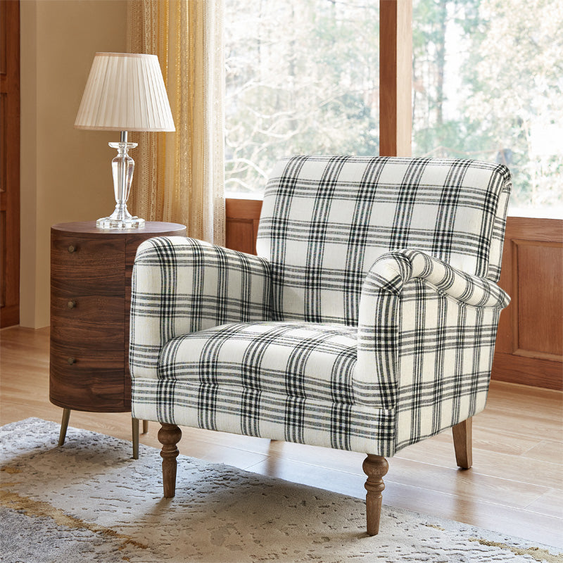 Sadie Upholstered Armchair with Side Table - 2 Piece Living Room Furniture Set for Small Spaces, Apartments & Cozy Reading Nooks
