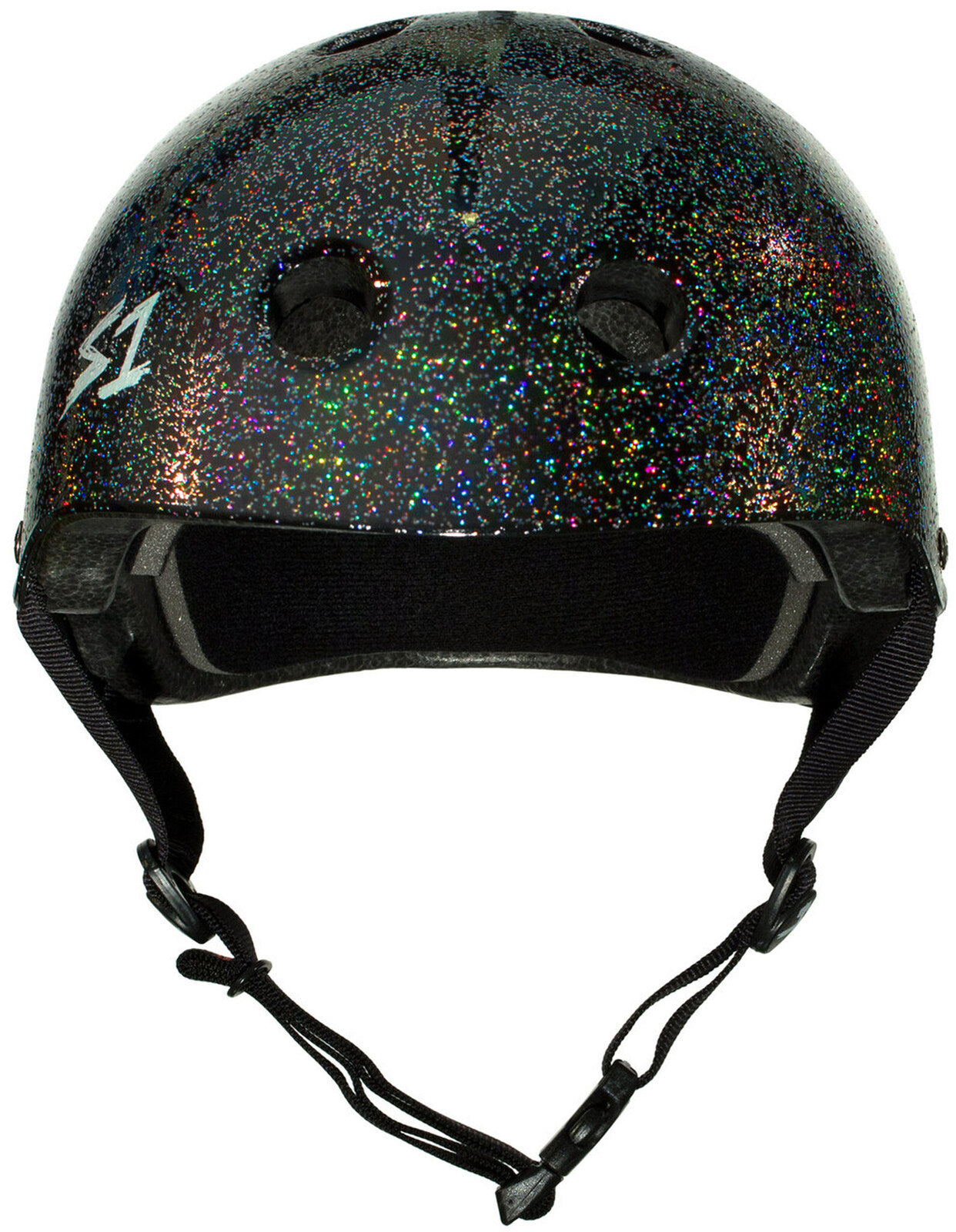 S1 Lifer Helmet - Black Glitter Motorcycle Helmet for Men & Women - DOT Approved Full Face Helmet for Street Bike, Cruiser, and Scooter Riding - Perfect for Commuting and Road Trips